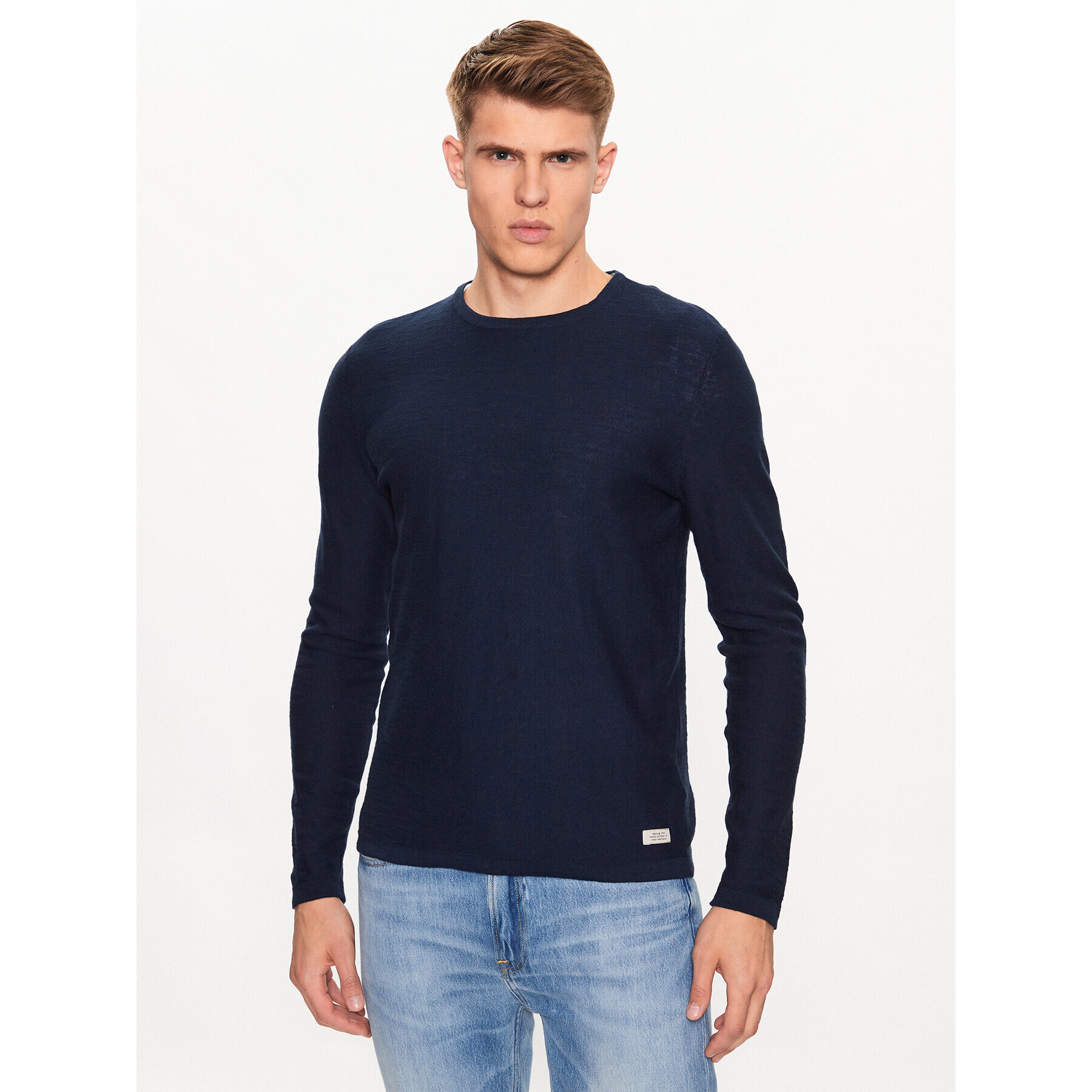 Blend Sweater 20715134 Sötétkék Slim Fit - Pepit.hu