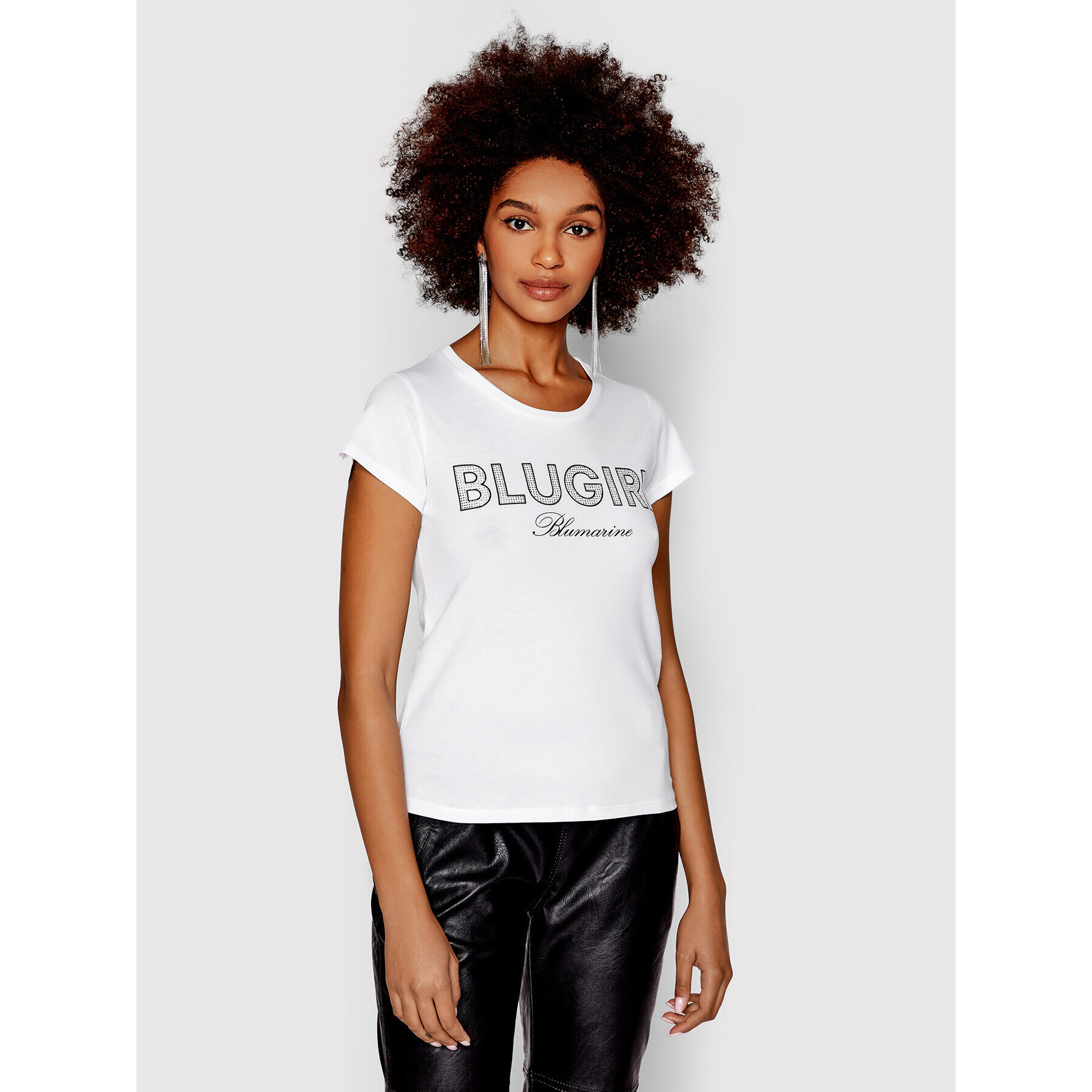 Blugirl Blumarine Póló RA2258 J5972 Fehér Regular Fit - Pepit.hu