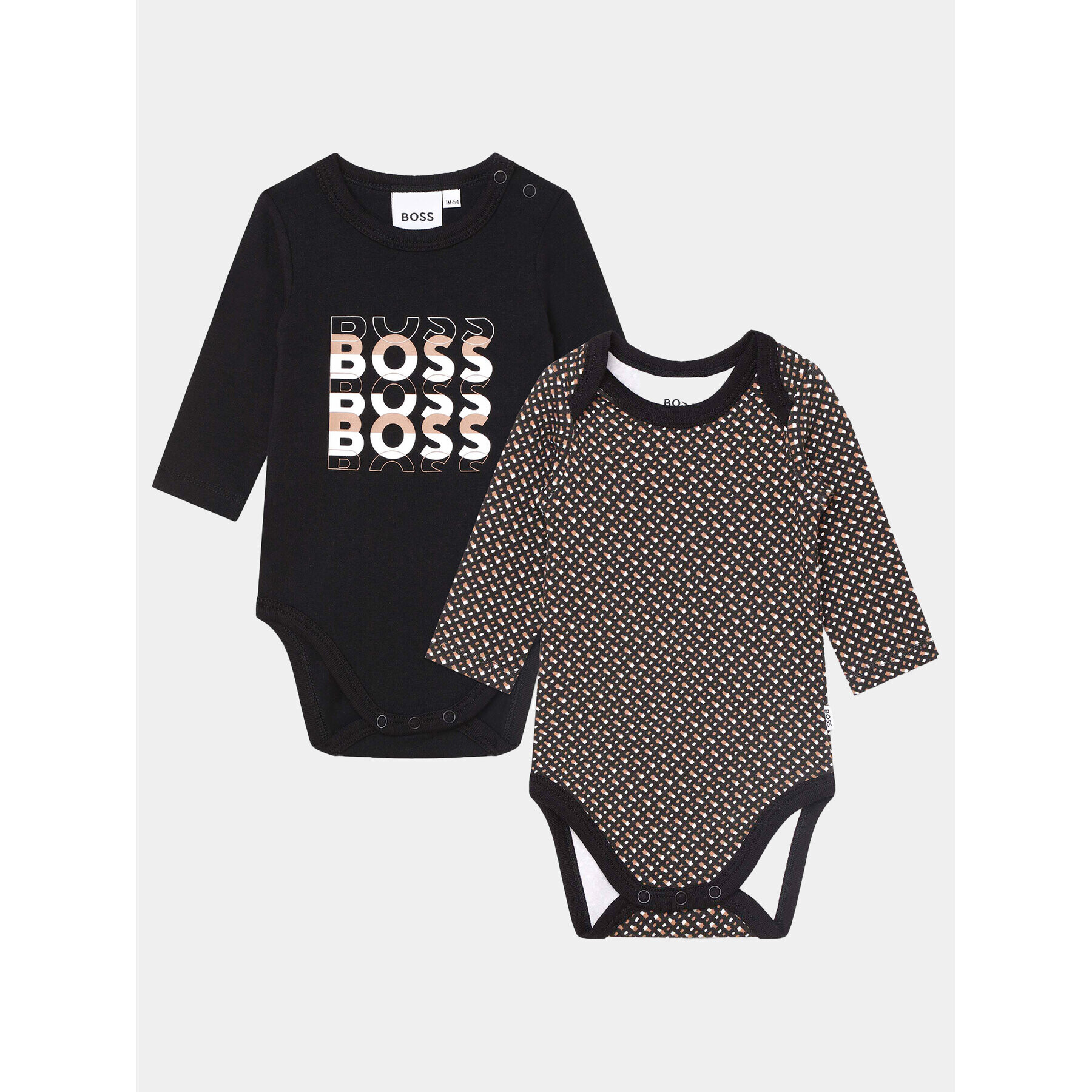 Boss 2 db-os gyermek body szett J98439 Fekete Regular Fit - Pepit.hu