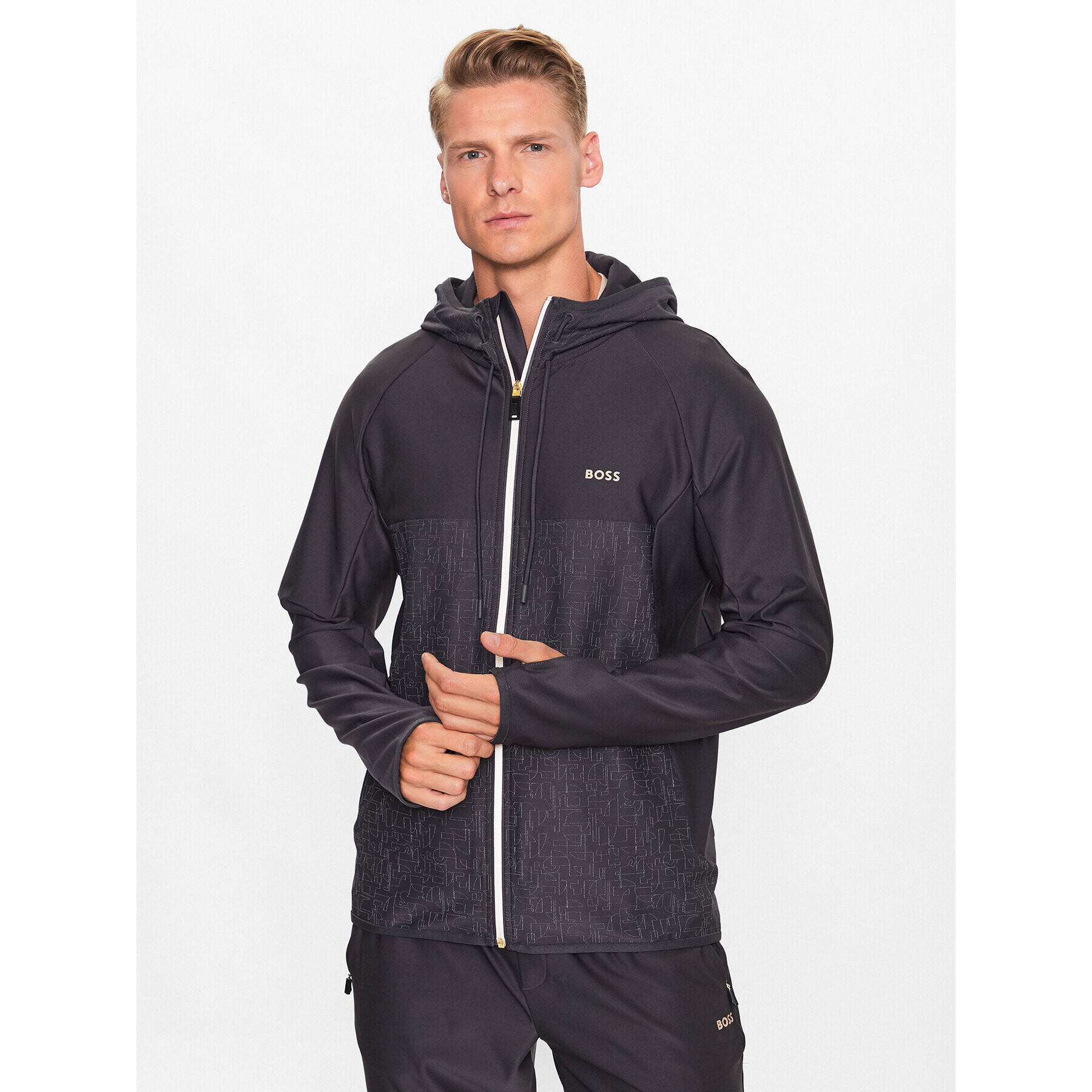 Boss Átmeneti kabát Sicon Active 50493465 Szürke Slim Fit - Pepit.hu