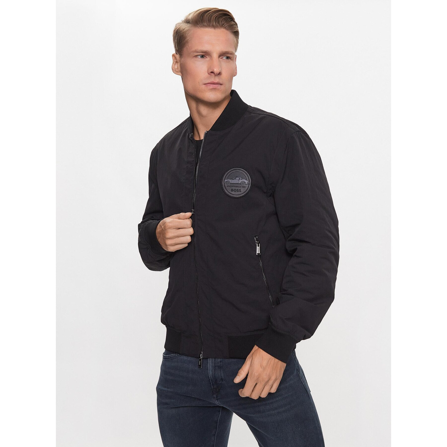 Boss Bomber dzseki Coperto 50499031 Fekete Regular Fit - Pepit.hu