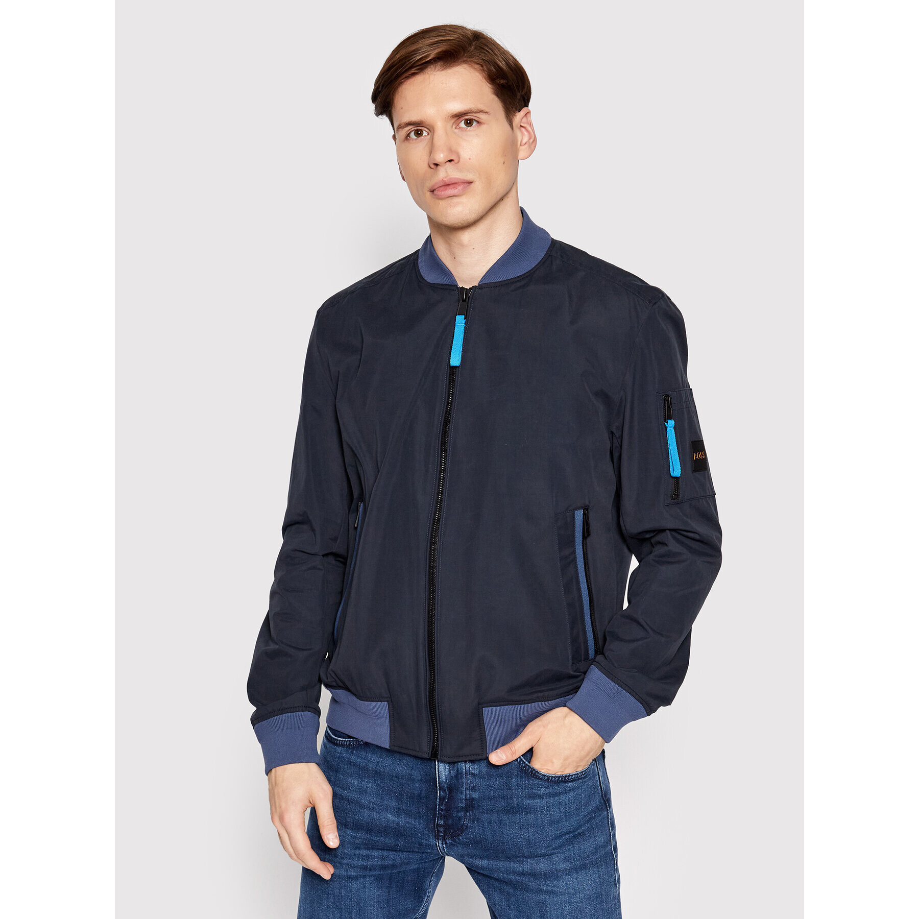 Boss Bomber dzseki Obelis 50463975 Sötétkék Regular Fit - Pepit.hu