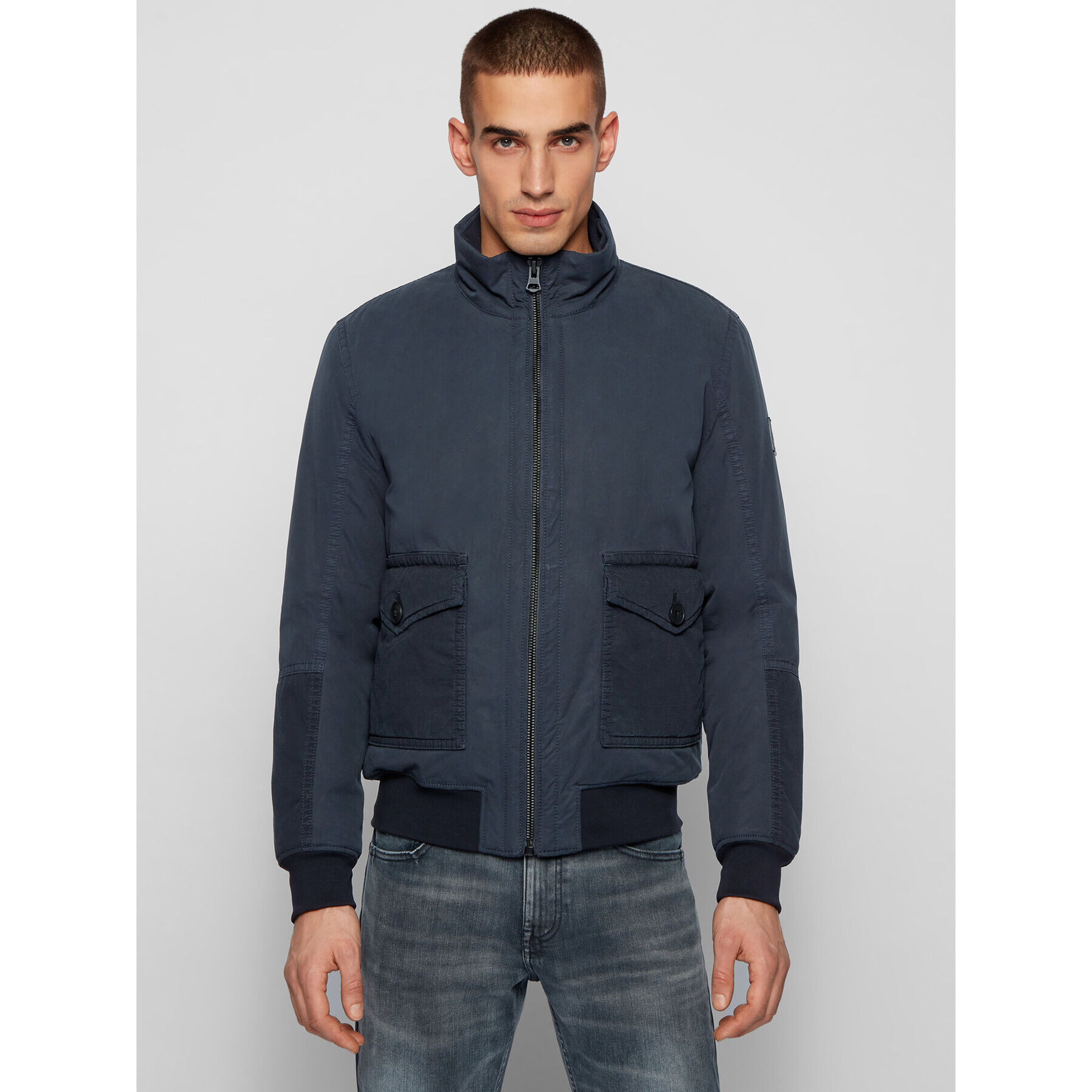 Boss Bomber dzseki Odre-D 50440995 Sötétkék Regular Fit - Pepit.hu