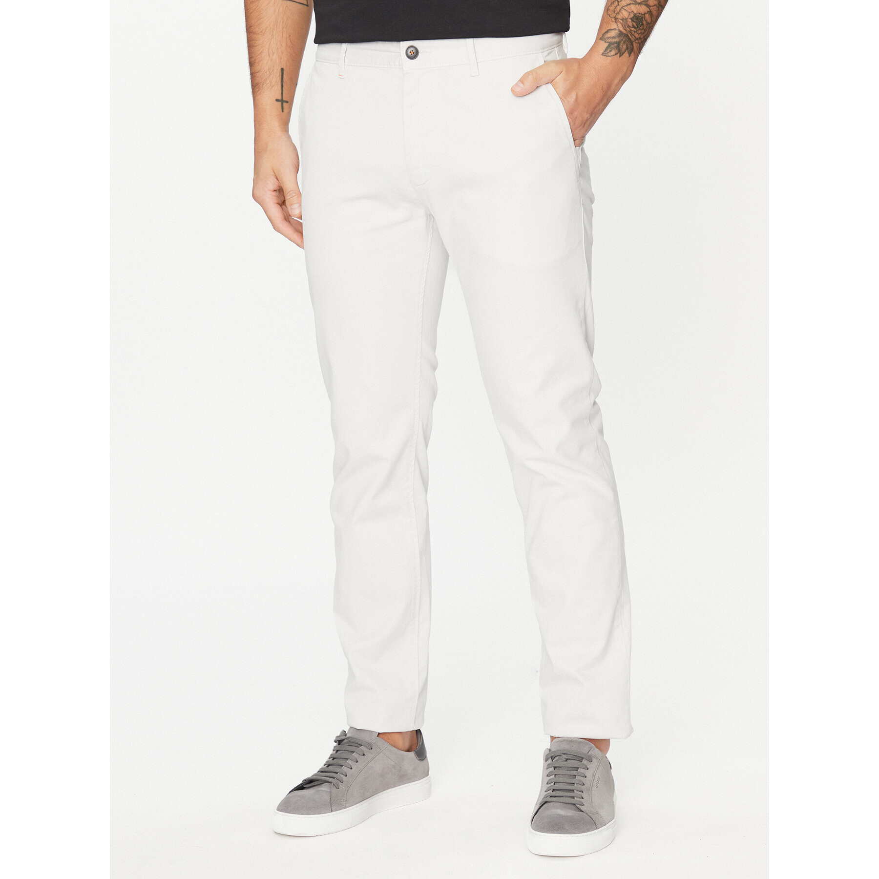 Boss Chinos 50501595 Szürke Slim Fit - Pepit.hu