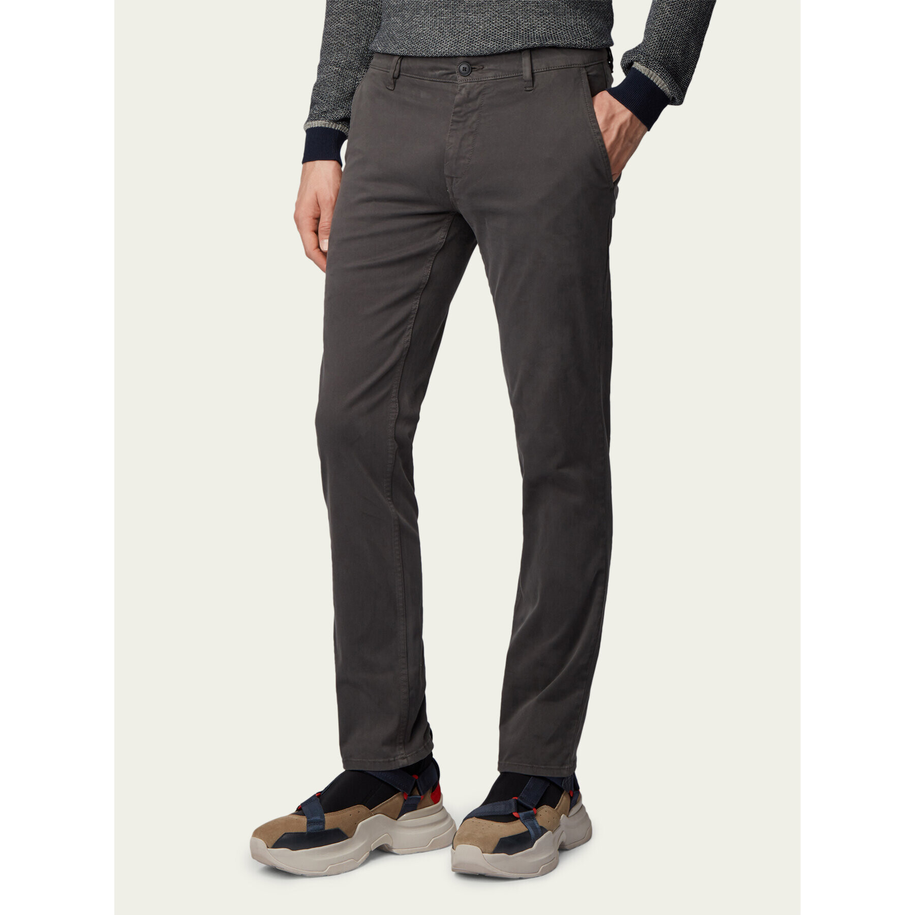 Boss Chinos Schino 50379152 Szürke Slim Fit - Pepit.hu