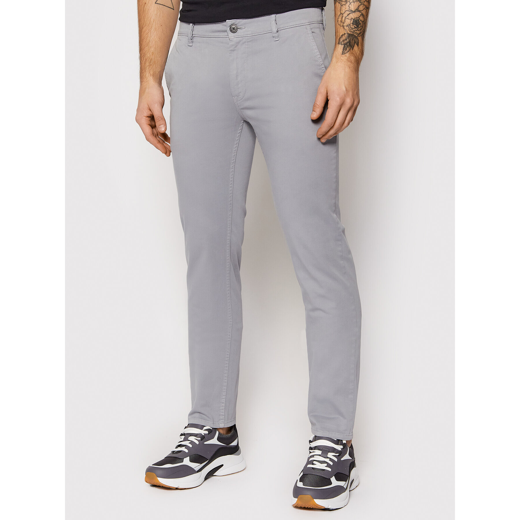 Boss Chinos Schino 50379152 Szürke Slim Fit - Pepit.hu