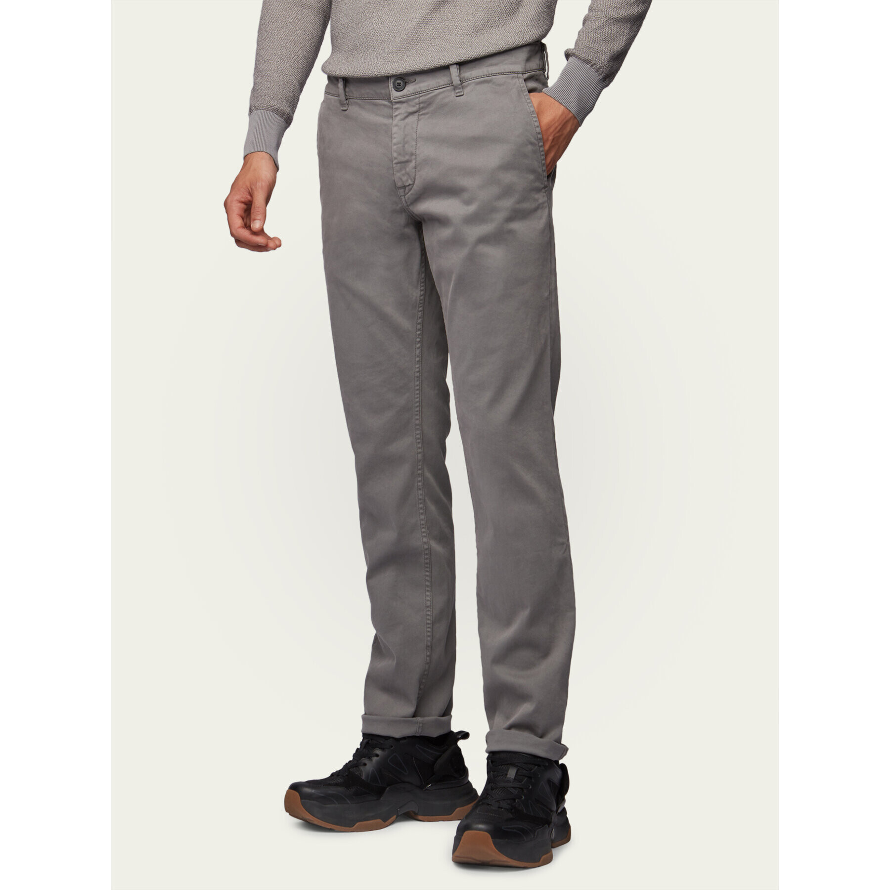 Boss Chinos Schino 50379154 Szürke Regular Fit - Pepit.hu