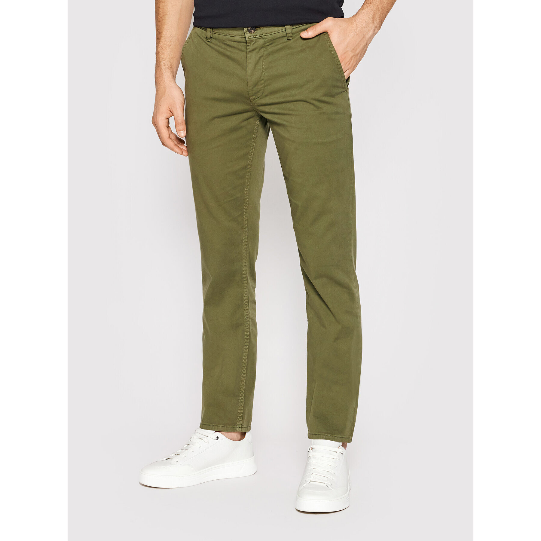 Boss Chinos Schino D 50470813 Zöld Slim Fit - Pepit.hu