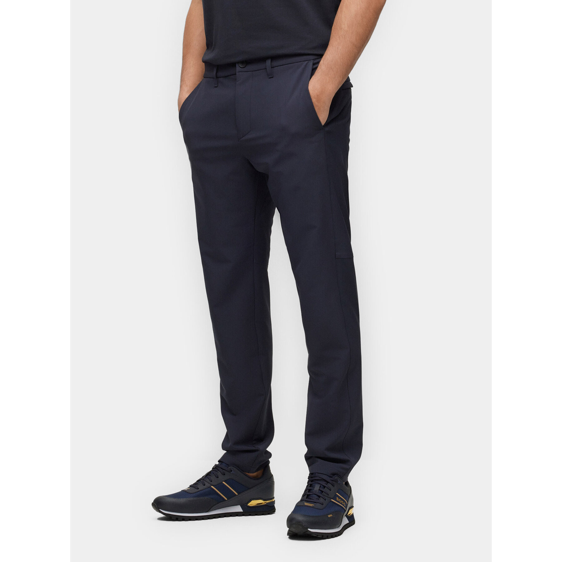 Boss Chinos T_Commuter 50495497 Sötétkék Slim Fit - Pepit.hu