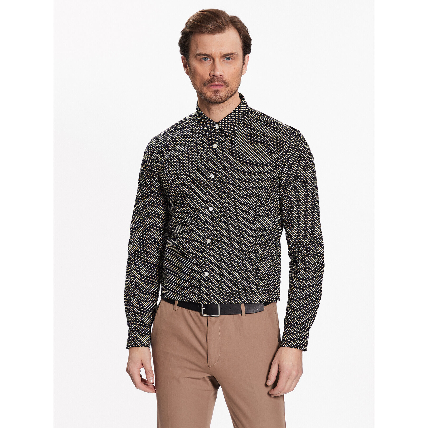 Boss Ing 50488041 Bézs Slim Fit - Pepit.hu