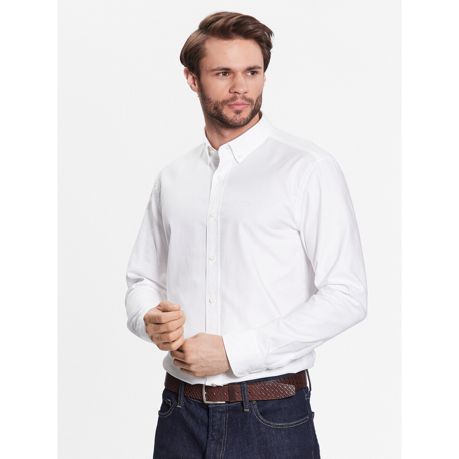 Boss Ing 50490412 Fehér Casual Fit - Pepit.hu