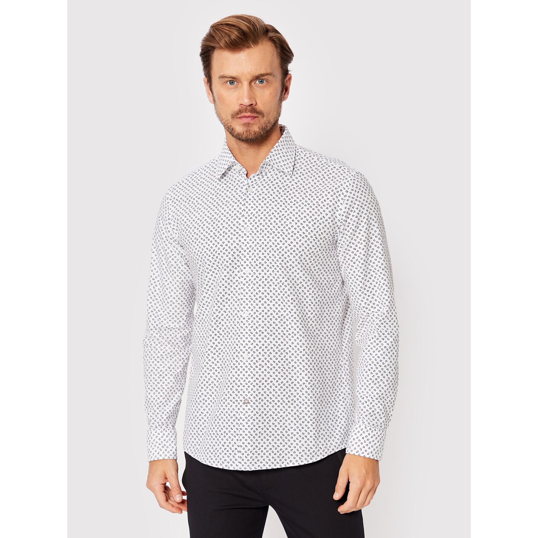 Boss Ing C-Hal 50474036 Fehér Casual Fit - Pepit.hu