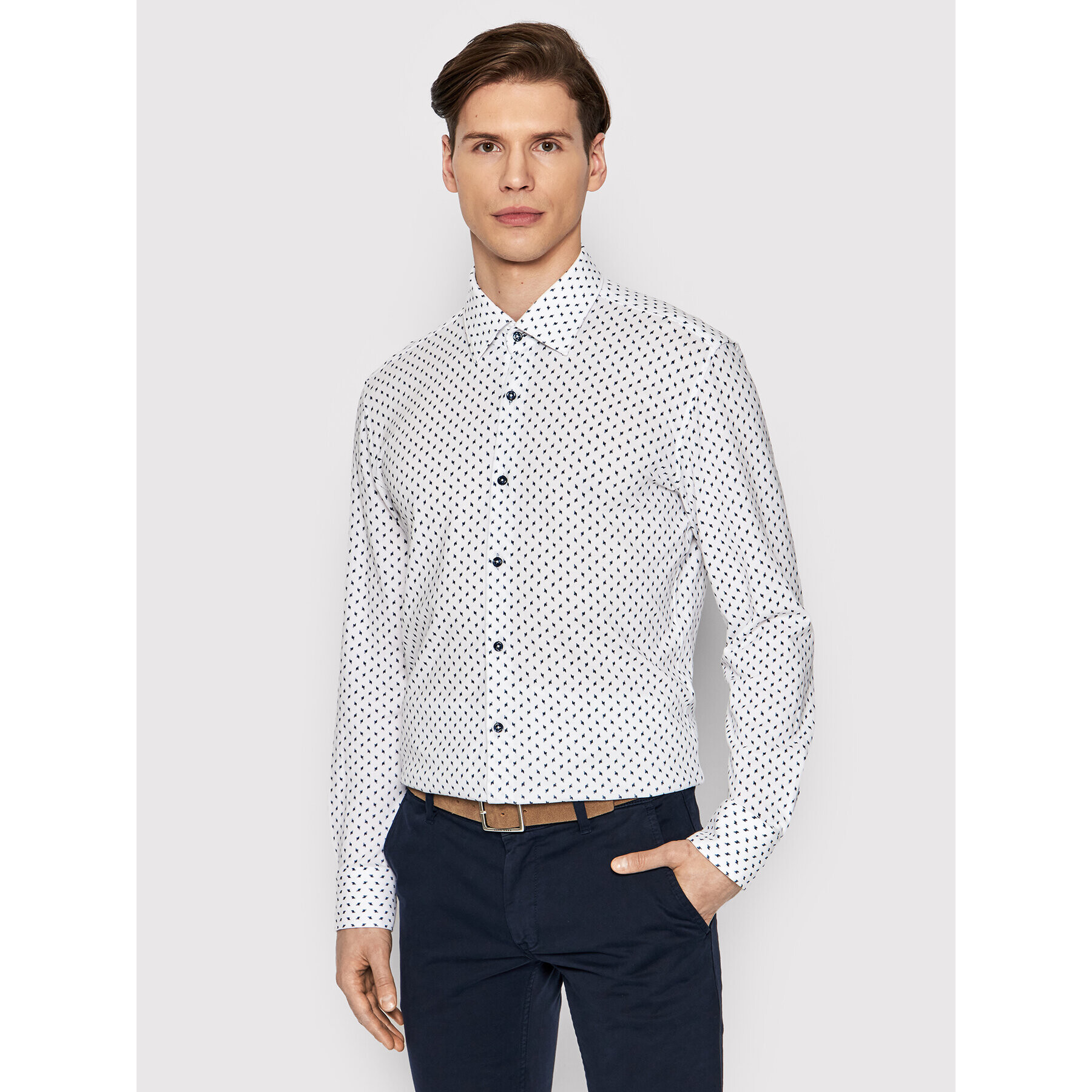 Boss Ing C-Hank-Soft-C1-214 50469622 Fehér Slim Fit - Pepit.hu