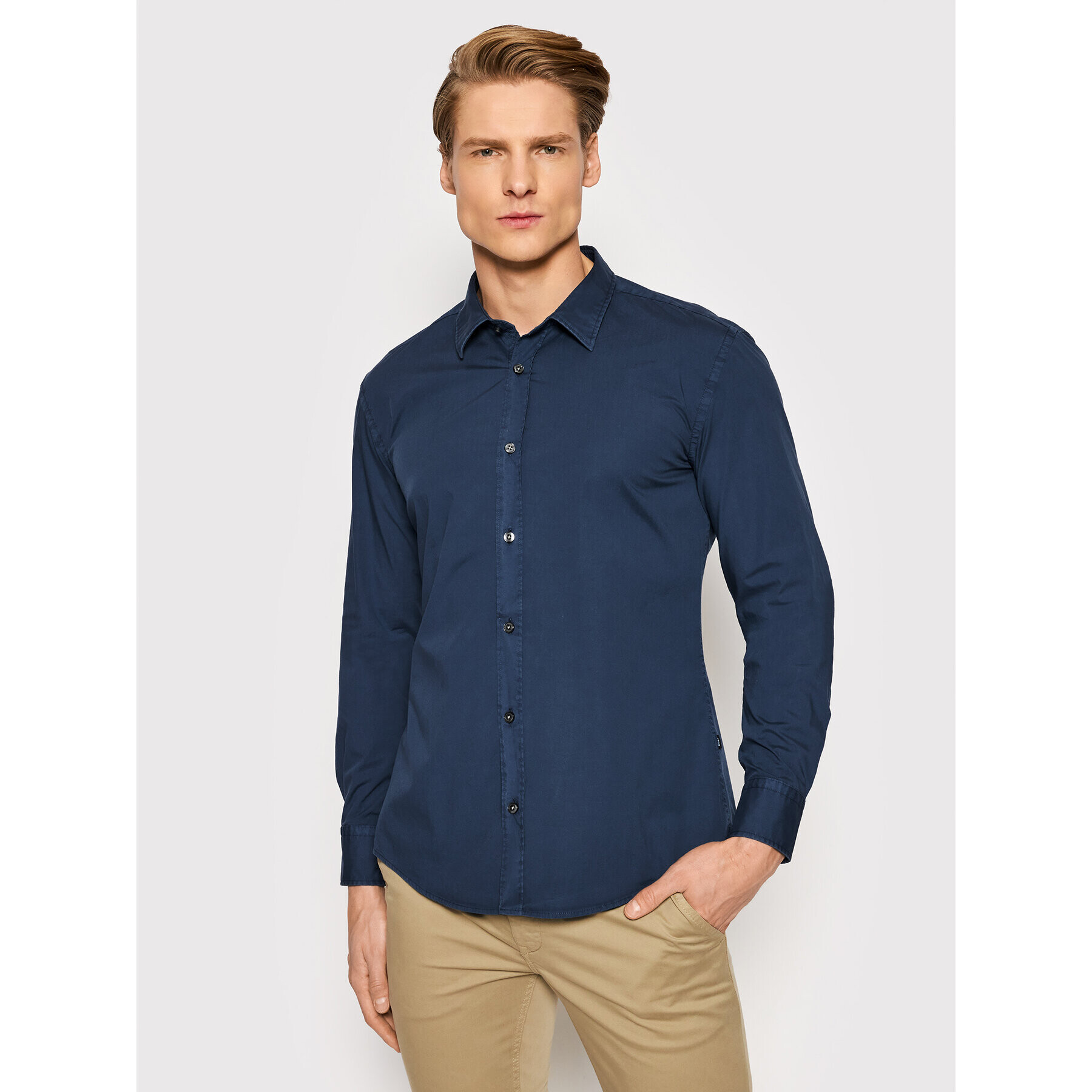 Boss Ing Reid 50468981 Sötétkék Slim Fit - Pepit.hu