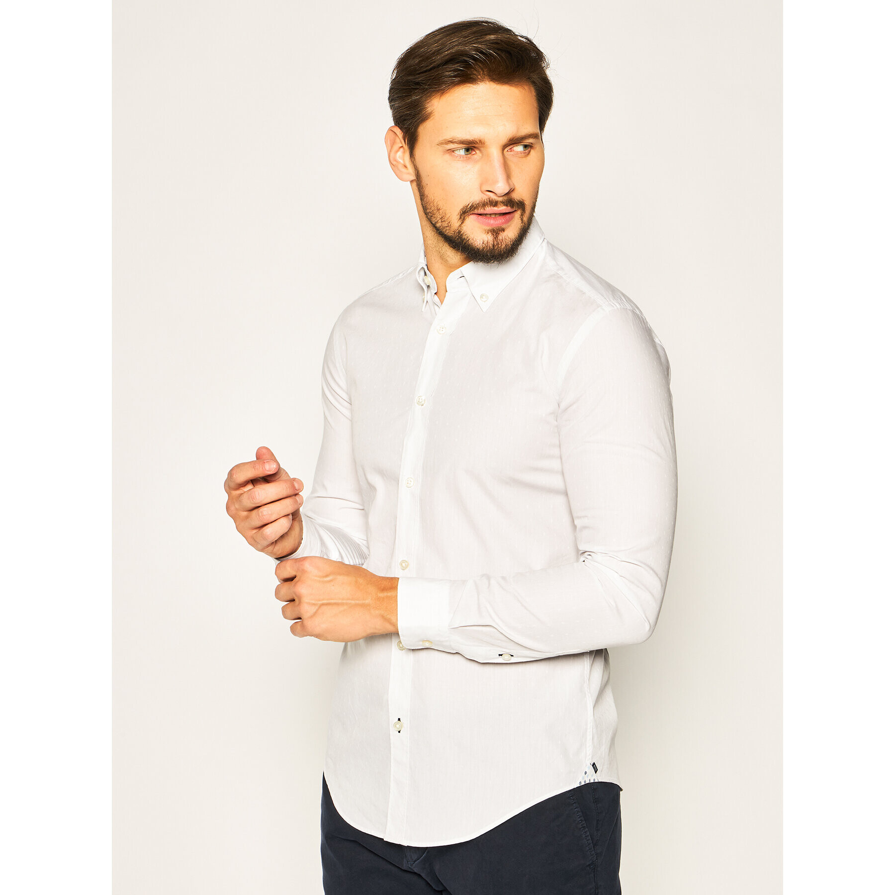 Boss Ing Rod_53 50426734 Fehér Slim Fit - Pepit.hu