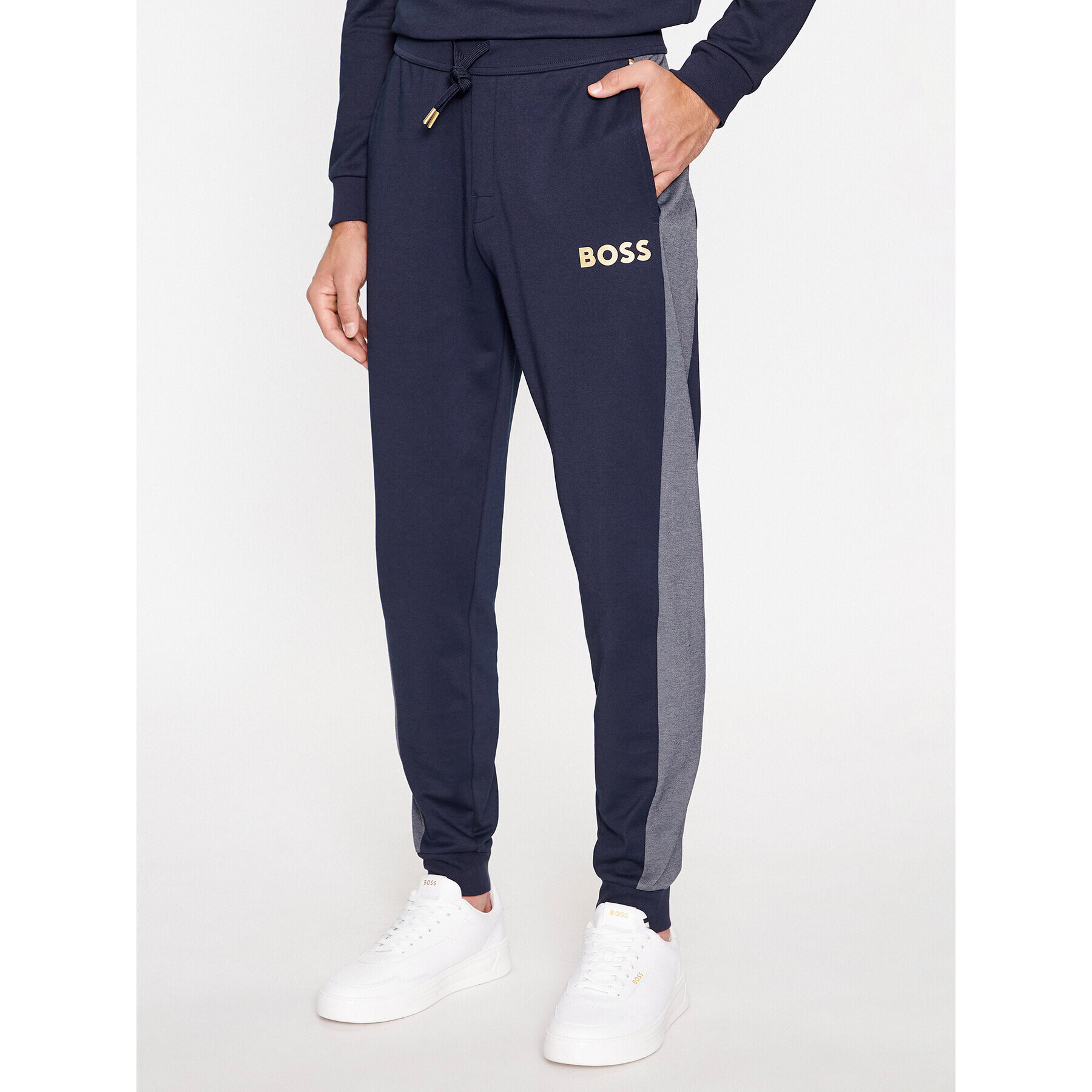 Boss Melegítő alsó Tracksuit Pants 50503052 Sötétkék Regular Fit - Pepit.hu