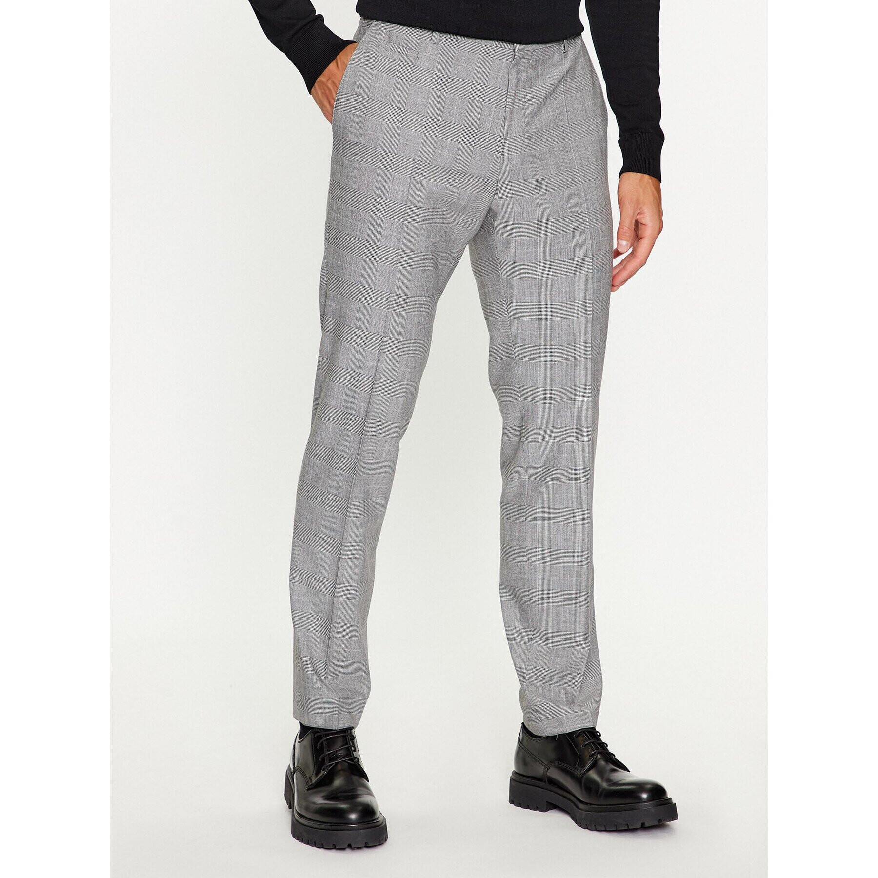 Boss Öltöny nadrág H-Genius-224 50500110 Szürke Slim Fit - Pepit.hu