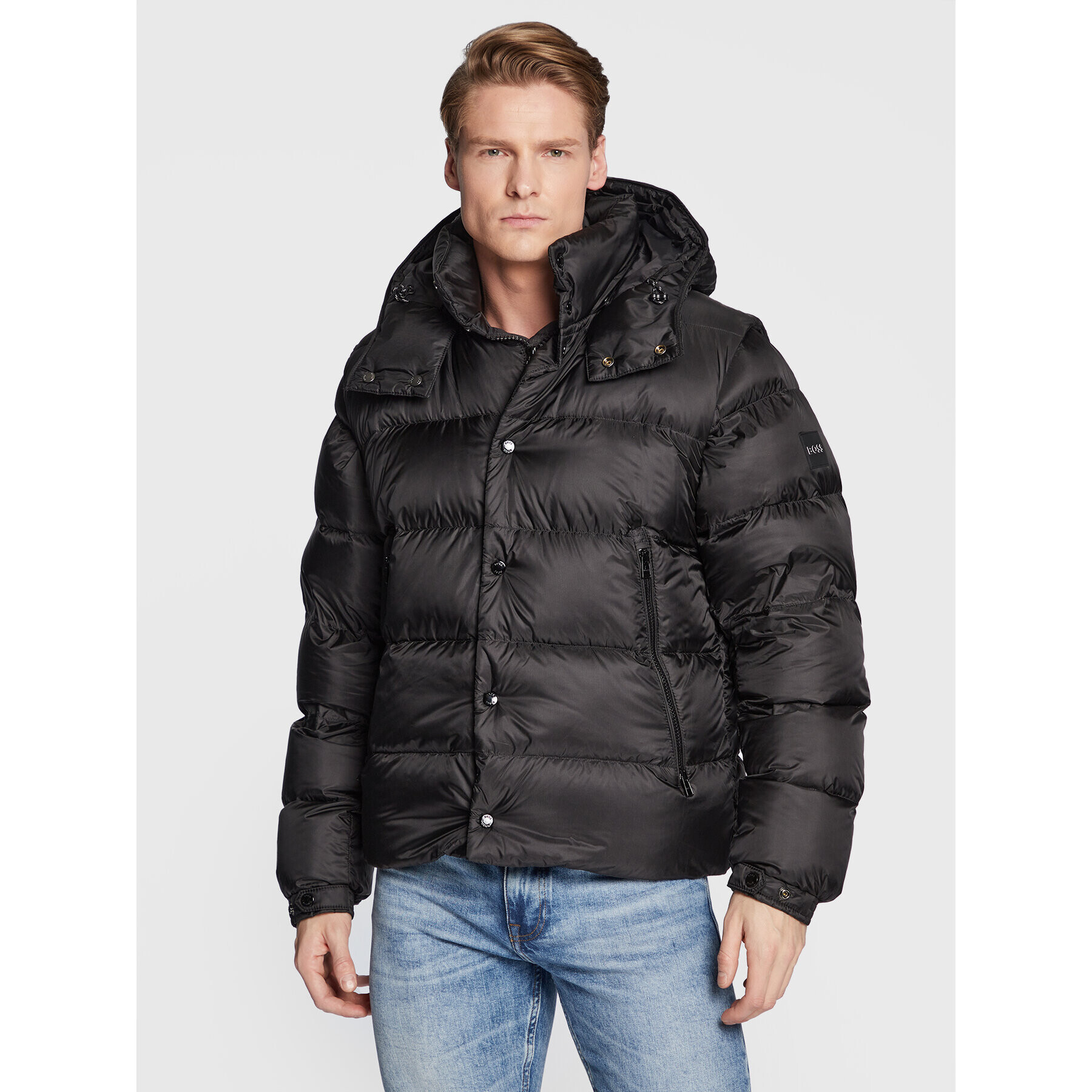 Boss Pehelykabát Dolson 50472781 Fekete Regular Fit - Pepit.hu