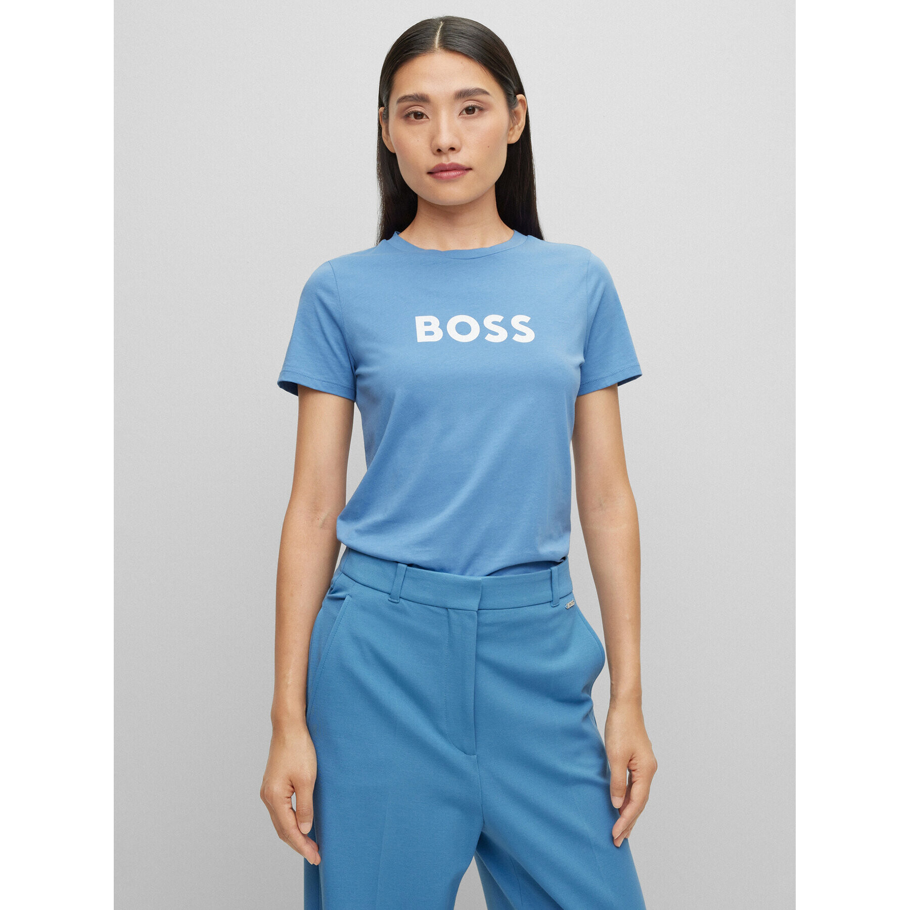 Boss Póló 50468356 Kék Regular Fit - Pepit.hu