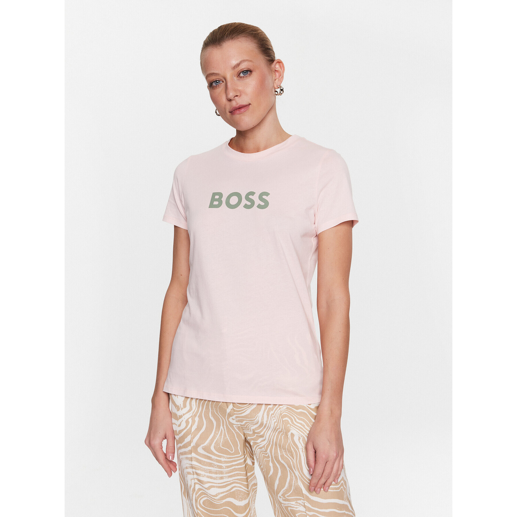 Boss Póló 50468356 Rózsaszín Regular Fit - Pepit.hu