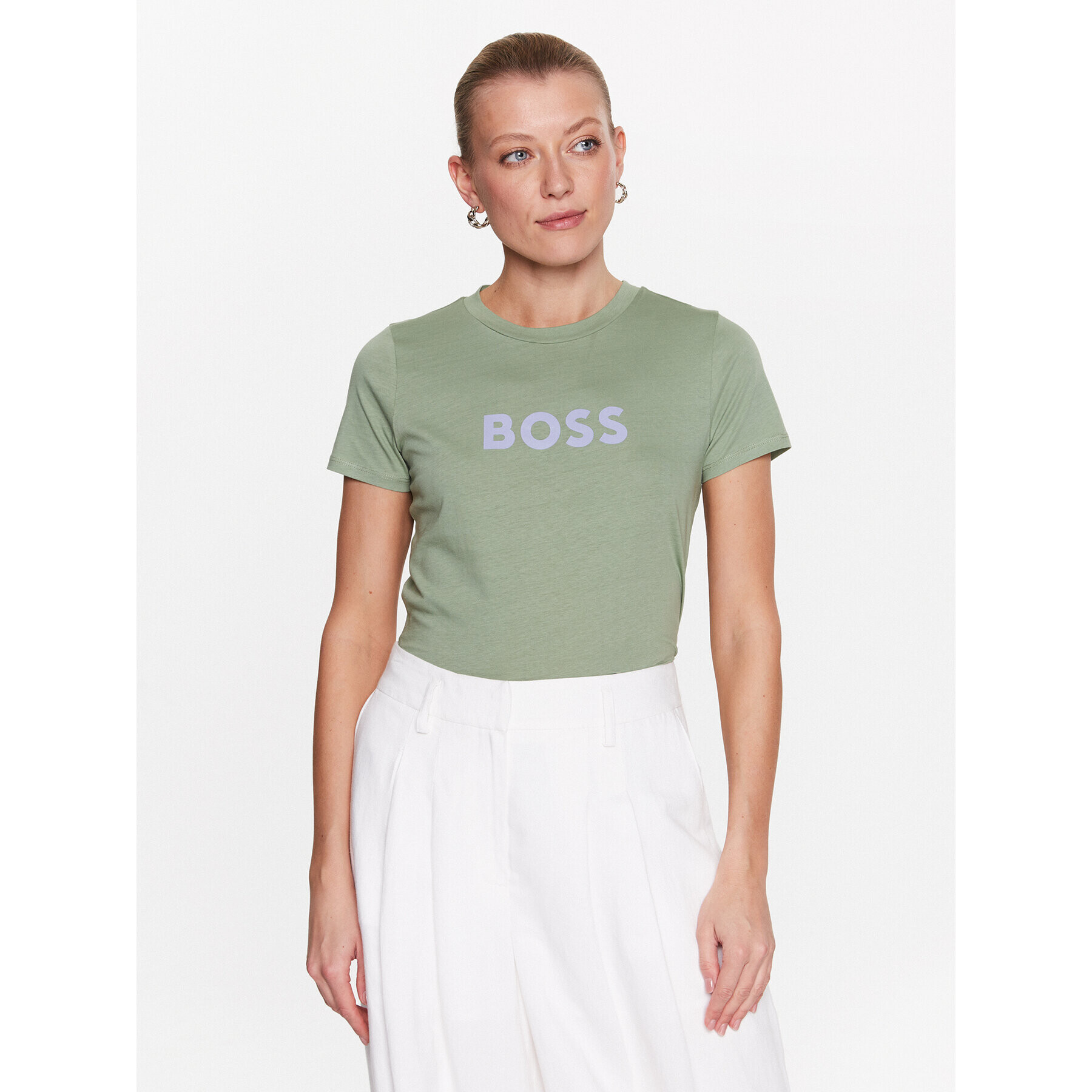 Boss Póló 50468356 Zöld Regular Fit - Pepit.hu