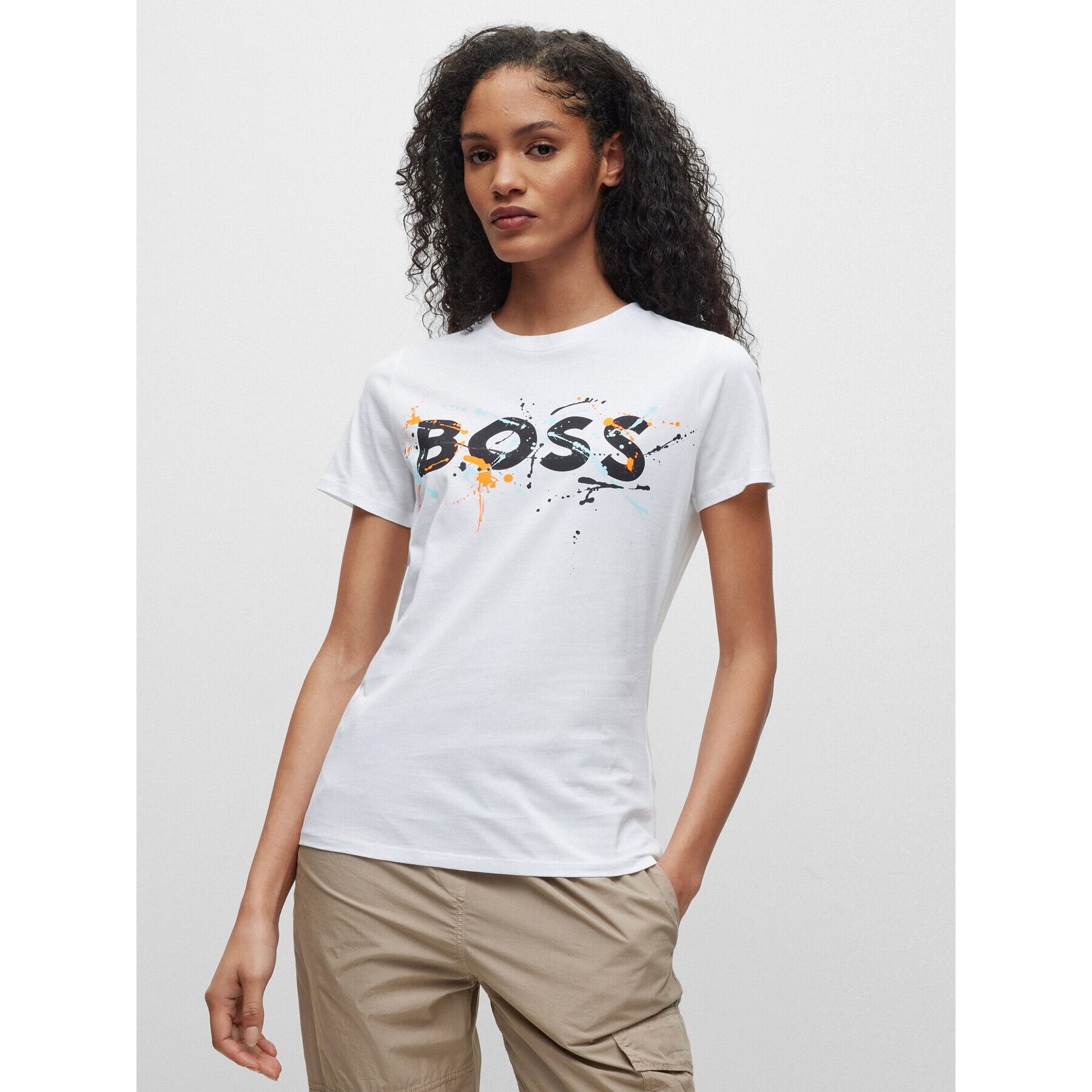 Boss Póló 50479981 Bézs Regular Fit - Pepit.hu