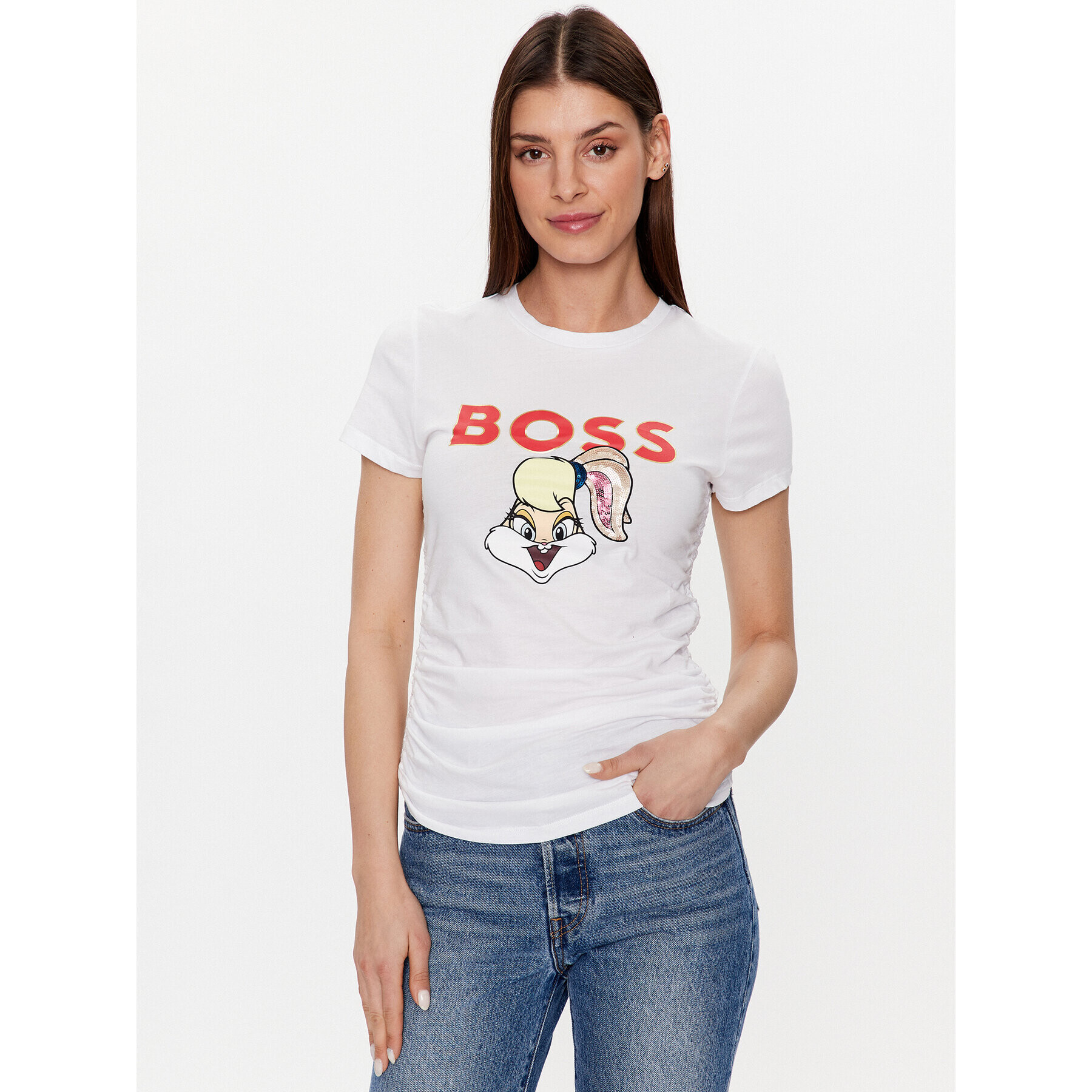 Boss Póló 50484941 Fehér Slim Fit - Pepit.hu