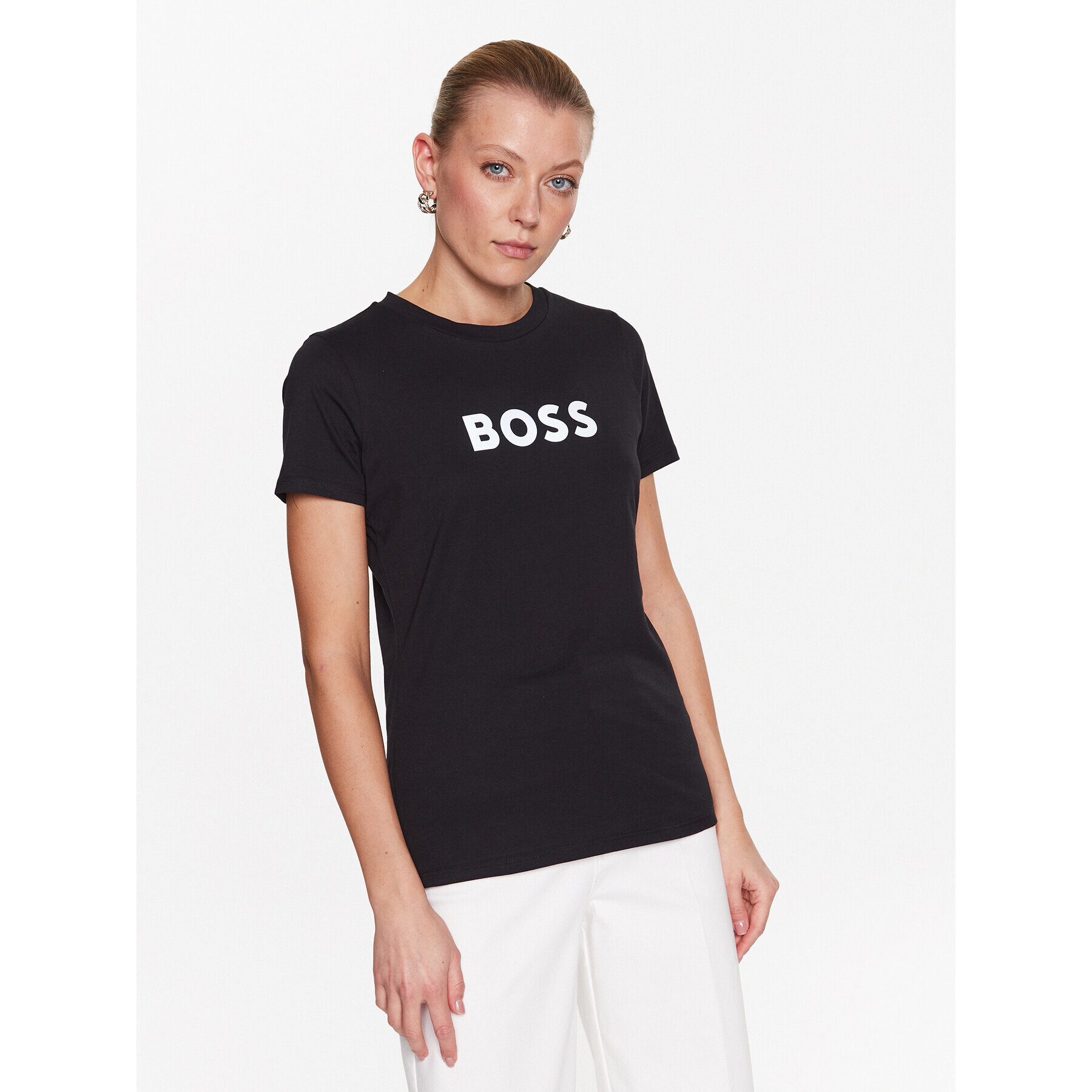 Boss Póló 50492743 Fekete Slim Fit - Pepit.hu