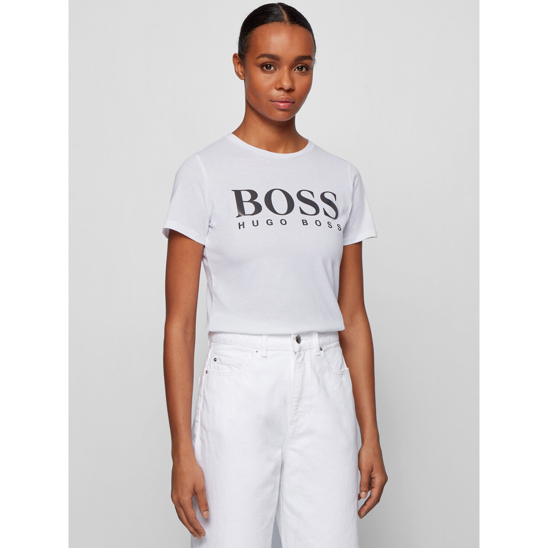 Boss Póló C_Elogo 50436773 Fehér Regular Fit - Pepit.hu