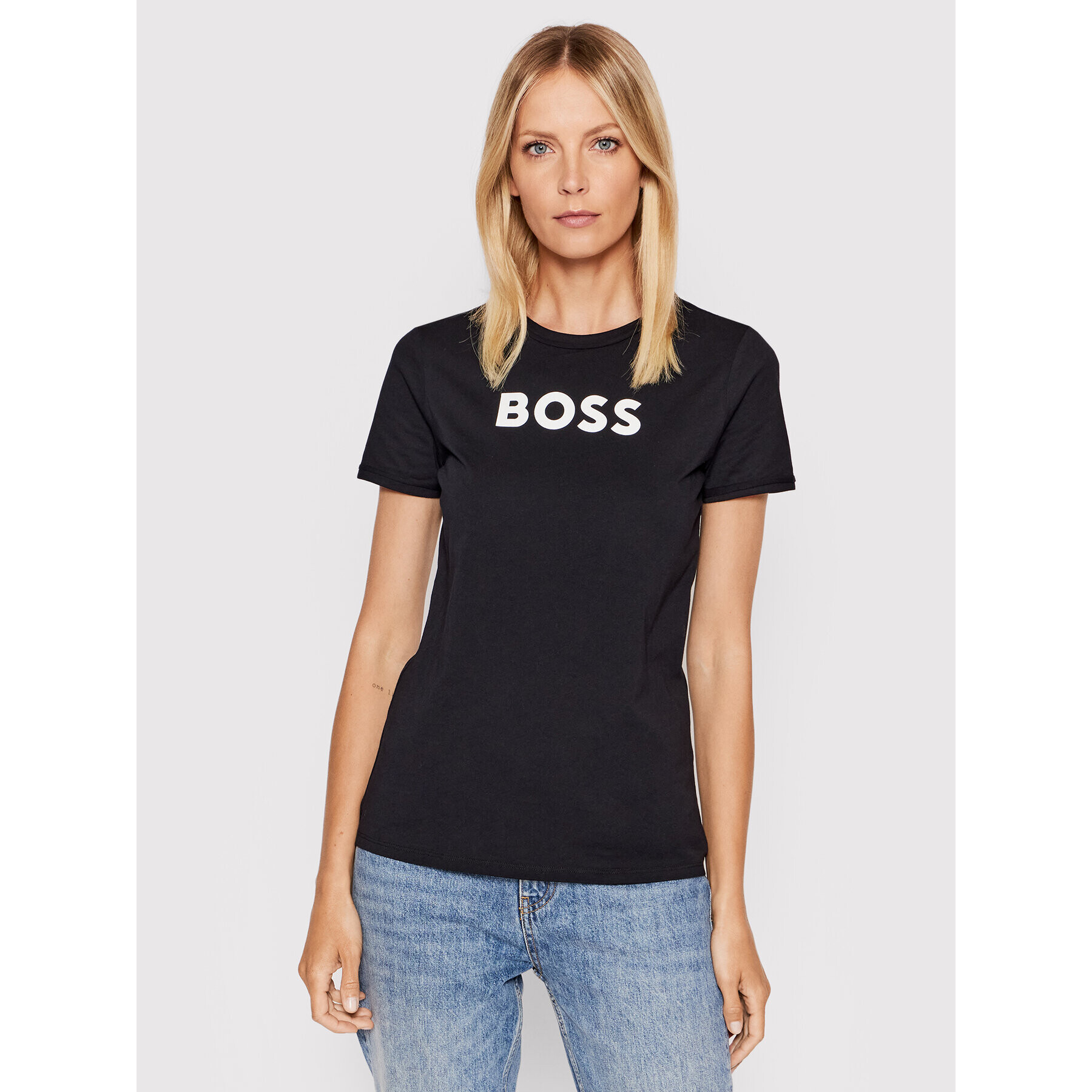 Boss Póló Elogo 7 50472255 Fekete Regular Fit - Pepit.hu