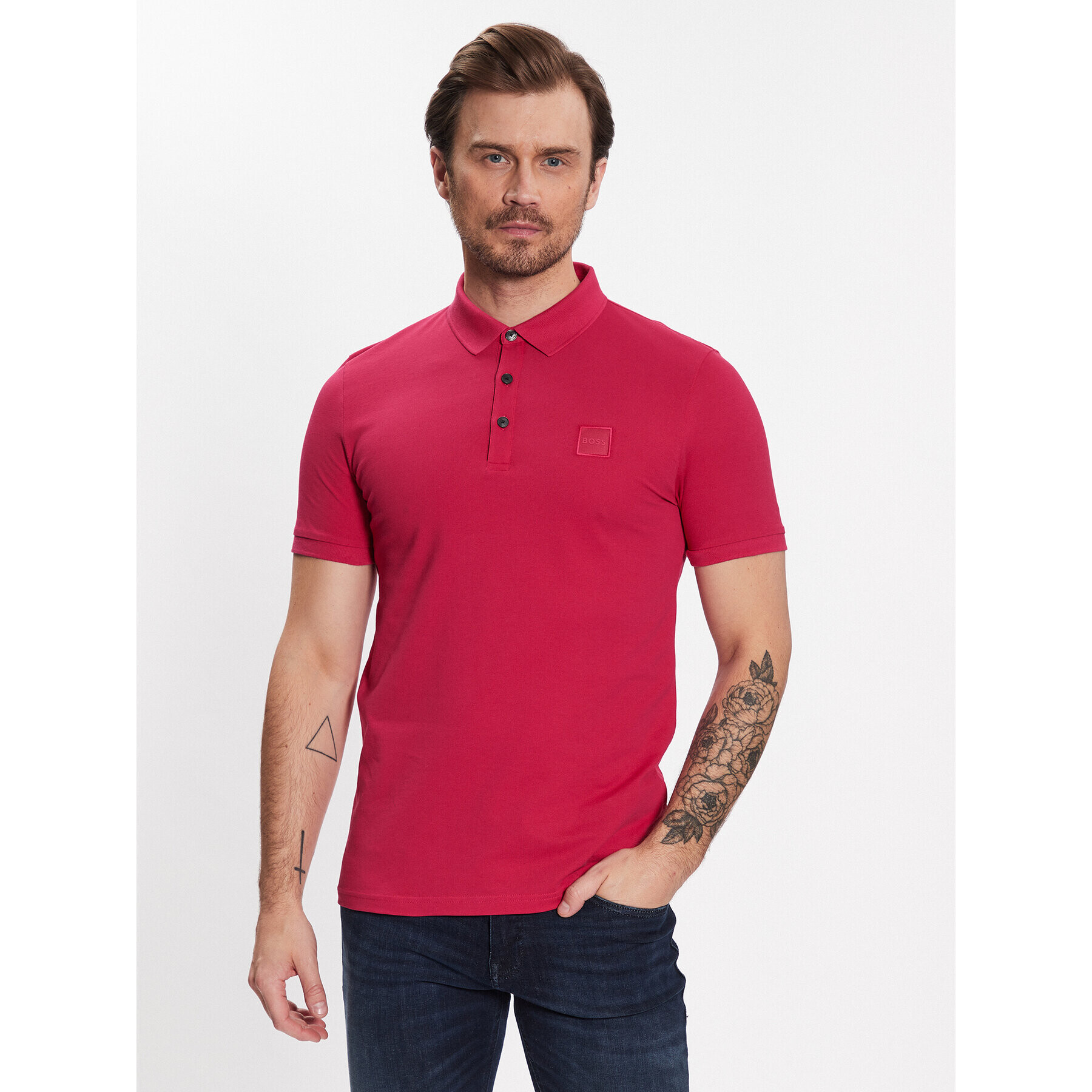 Boss Pólóing 50472668 Rózsaszín Slim Fit - Pepit.hu