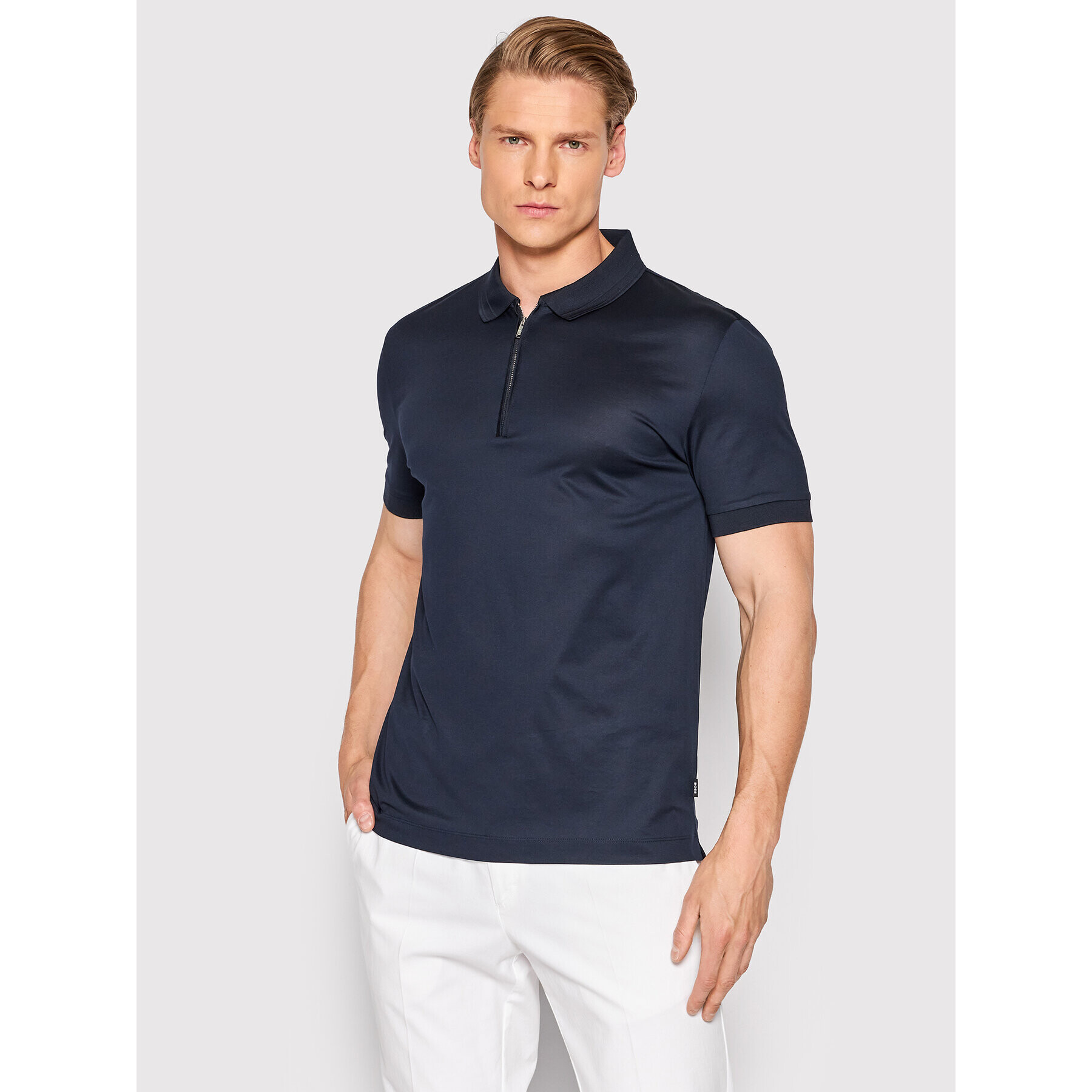 Boss Pólóing Poloston 26 50467125 Sötétkék Slim Fit - Pepit.hu