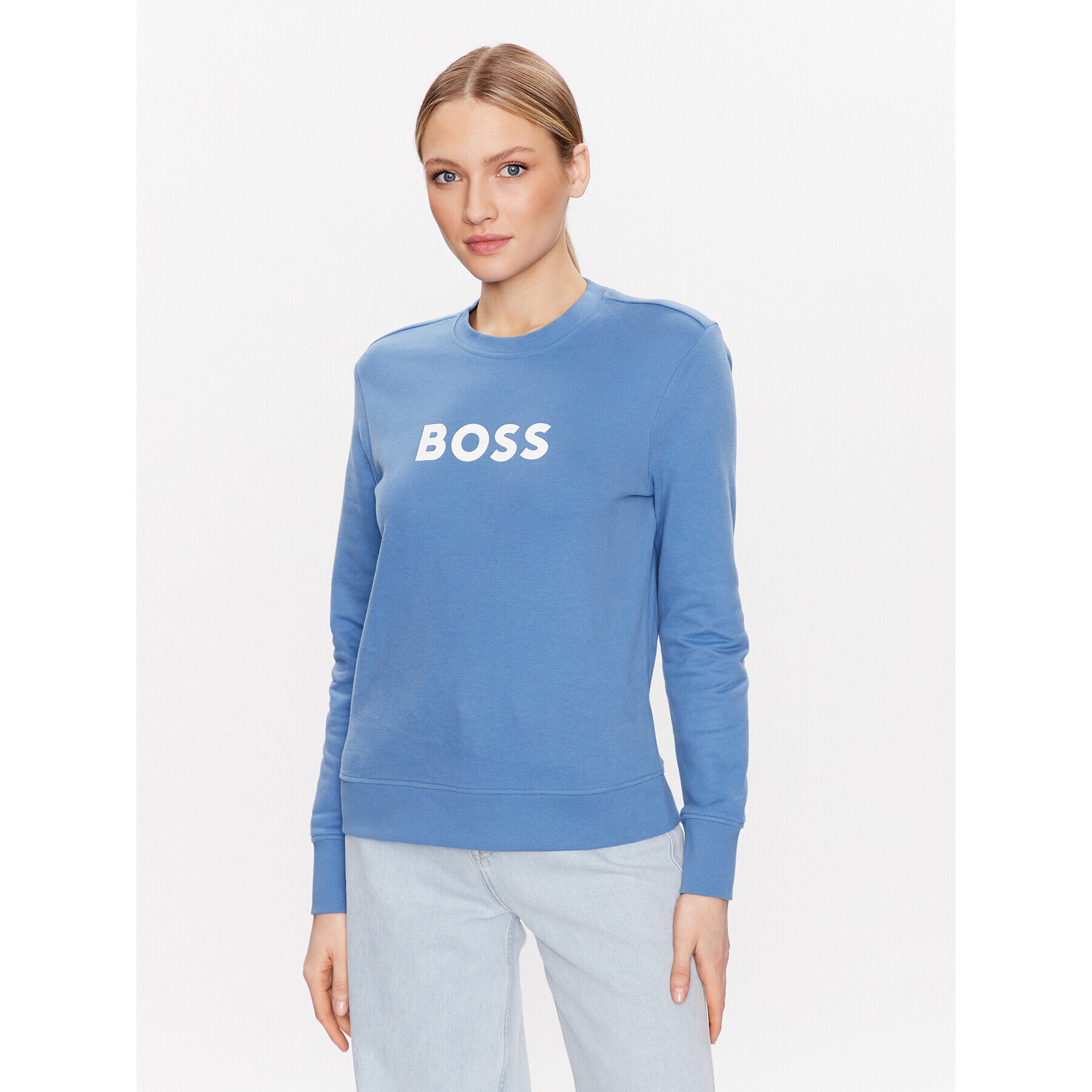 Boss Pulóver 50468357 Kék Regular Fit - Pepit.hu