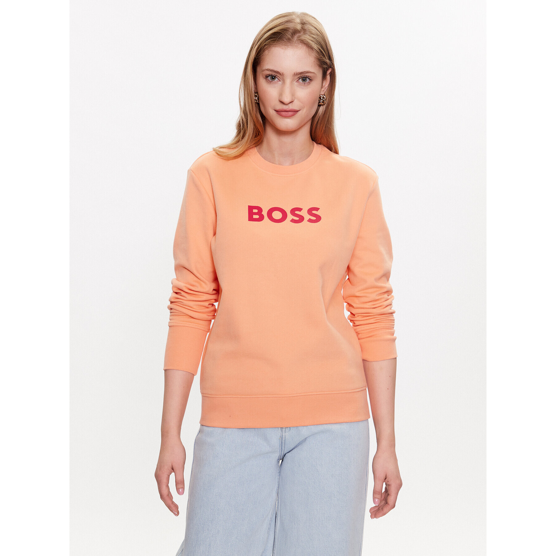 Boss Pulóver 50468357 Narancssárga Regular Fit - Pepit.hu