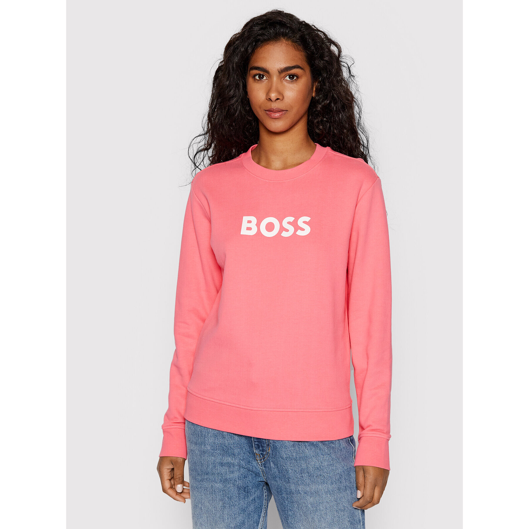 Boss Pulóver 50468357 Rózsaszín Regular Fit - Pepit.hu