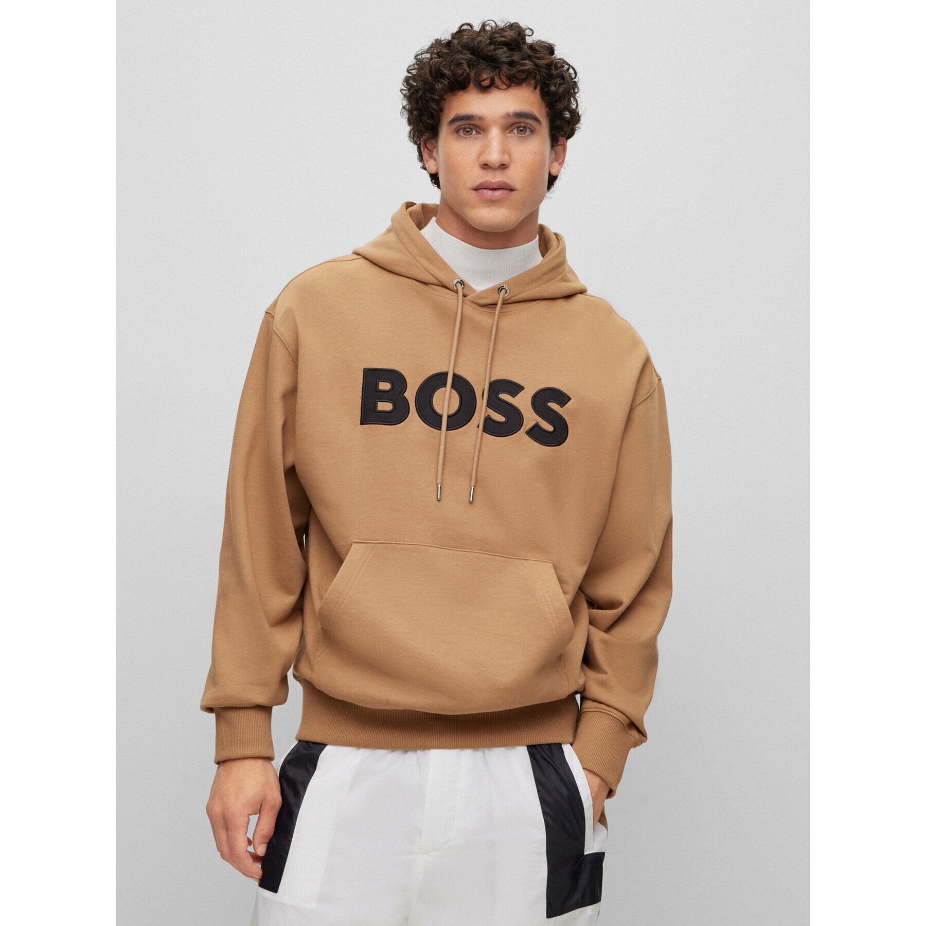 Boss Pulóver 50486243 Barna Oversize - Pepit.hu