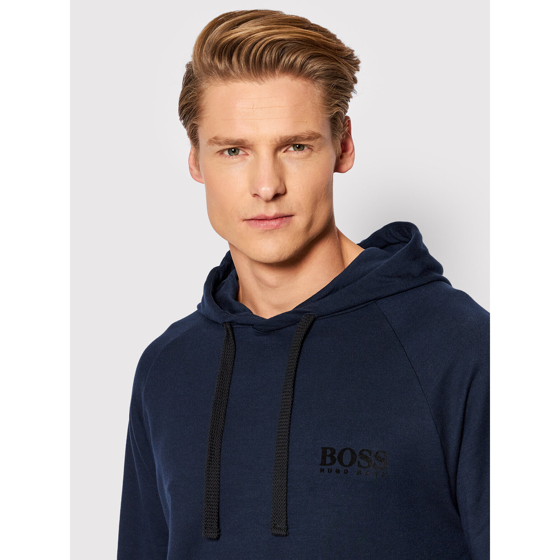 Boss Pulóver Fashion 50460351 Sötétkék Regular Fit - Pepit.hu