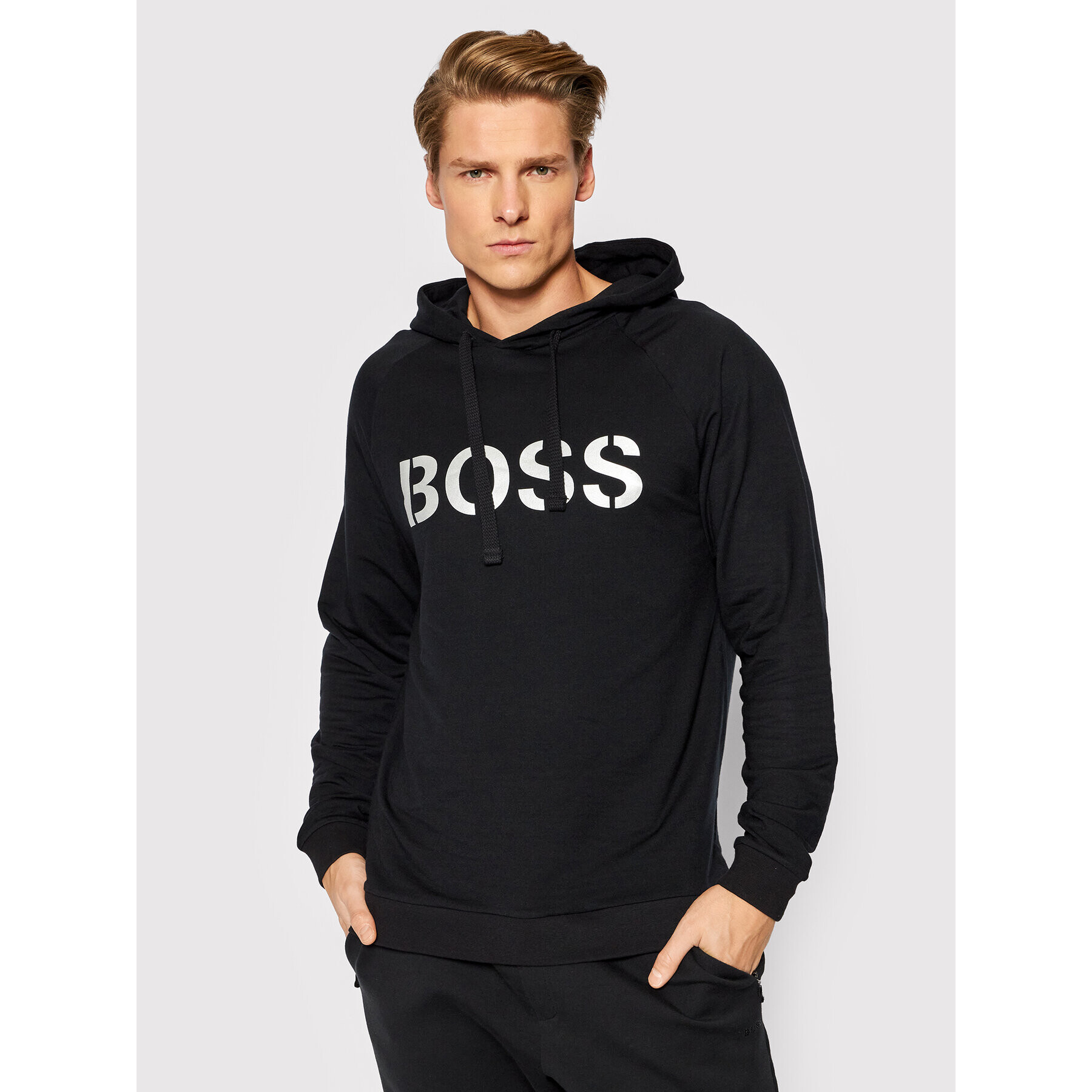 Boss Pulóver Fashion H 50465044 Fekete Regular Fit - Pepit.hu