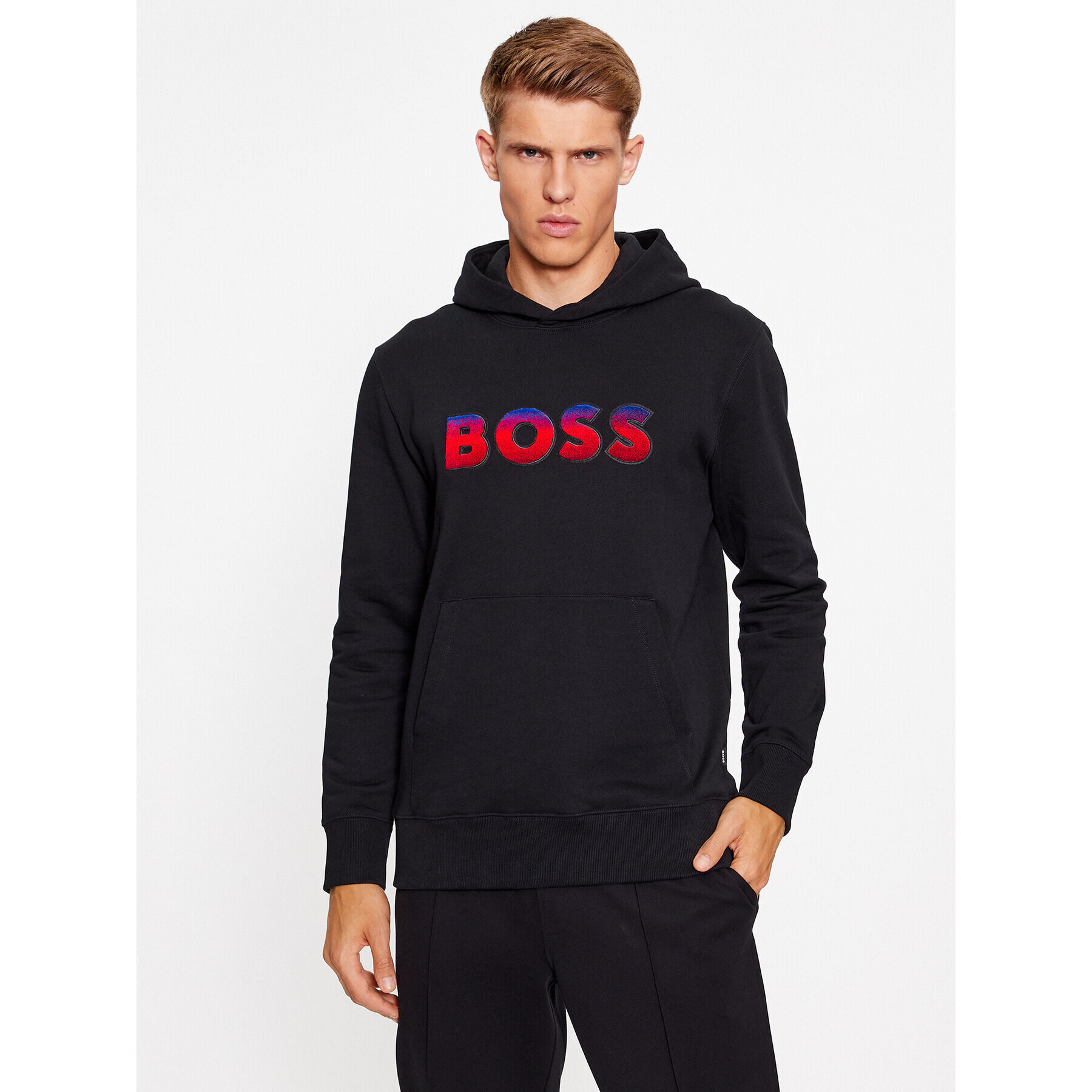 Boss Pulóver Seeger 99 50499560 Fekete Regular Fit - Pepit.hu