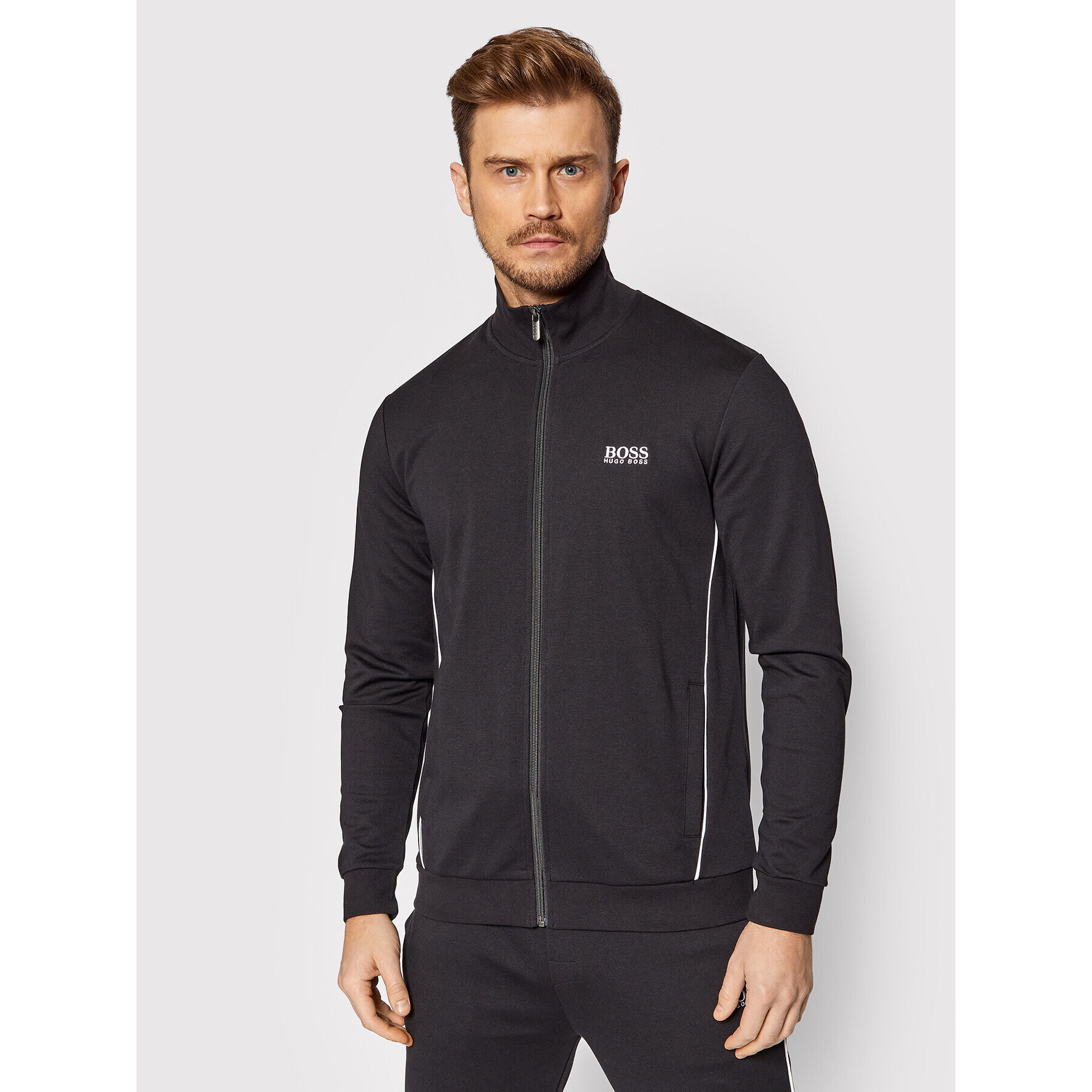 Boss Pulóver Tracksuit 50460266 Fekete Regular Fit - Pepit.hu