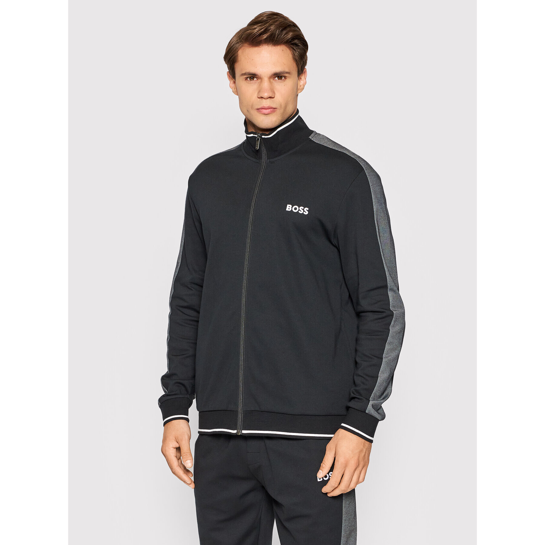 Boss Pulóver Tracksuit 50469630 Fekete Regular Fit - Pepit.hu