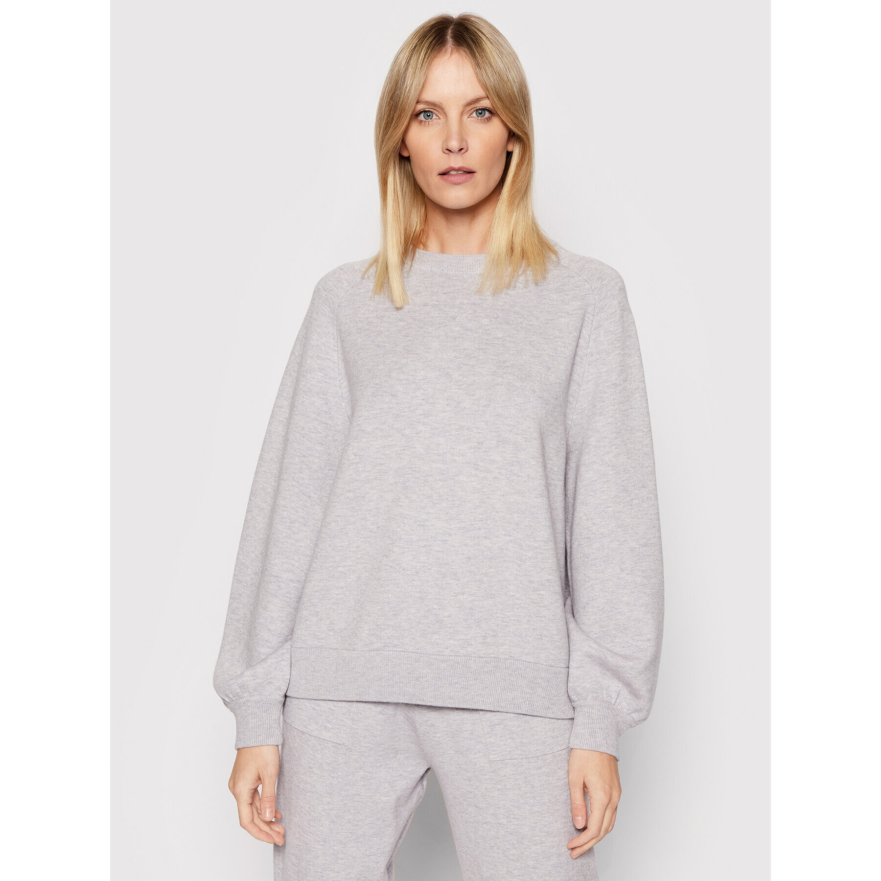 Boss Sweater C_Faldaria 50466370 Szürke Oversize - Pepit.hu