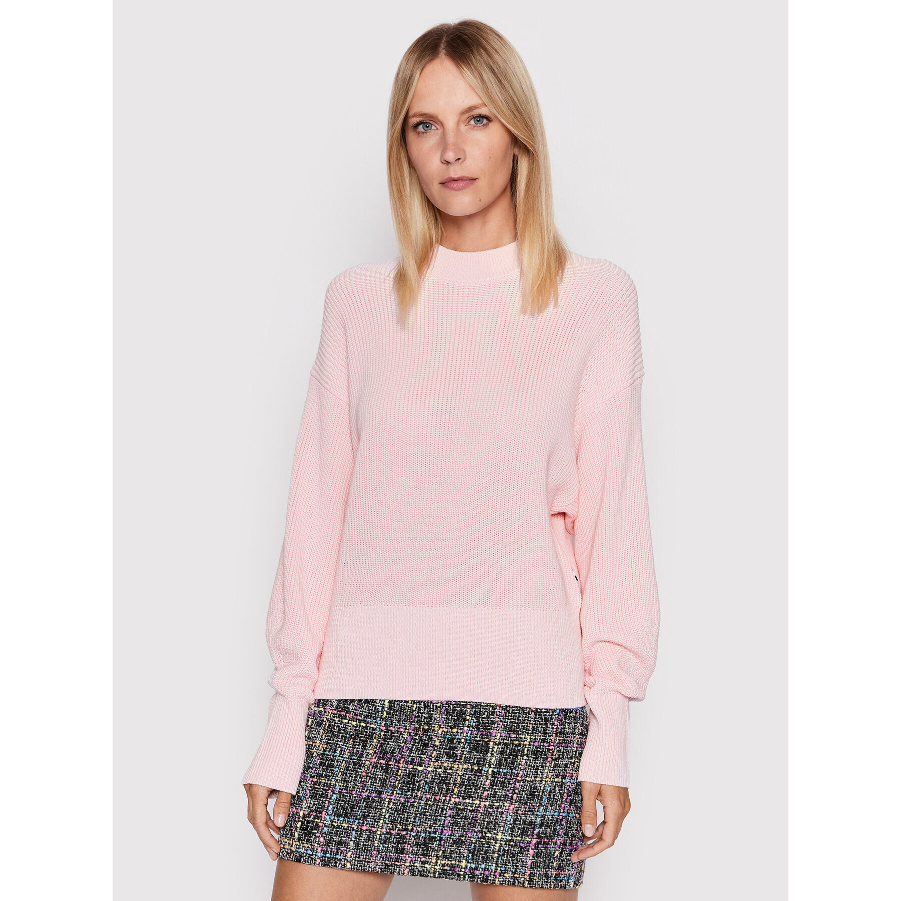 Boss Sweater Farelys 50470540 Rózsaszín Relaxed Fit - Pepit.hu