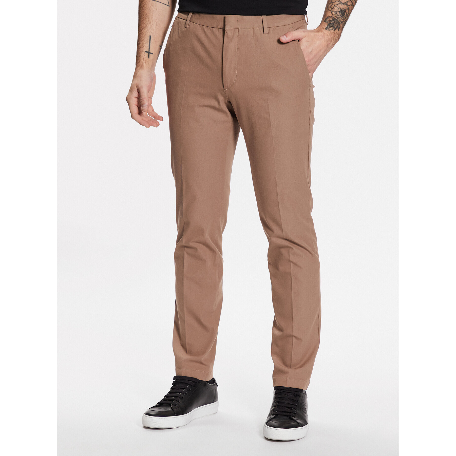 Boss Szövet nadrág Kaito1_T 50487754 Bézs Slim Fit - Pepit.hu