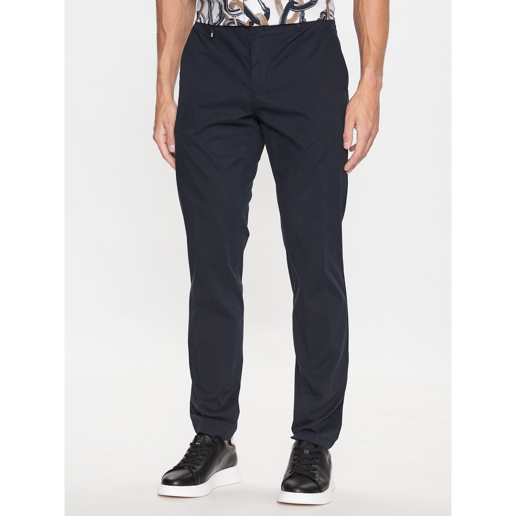 Boss Szövet nadrág C_Genius 50488493 Sötétkék Slim Fit - Pepit.hu