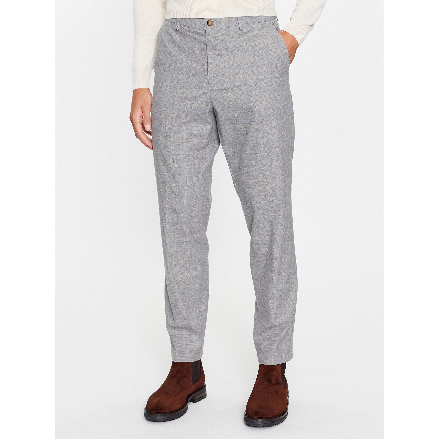 Boss Szövet nadrág 50501867 Szürke Slim Fit - Pepit.hu