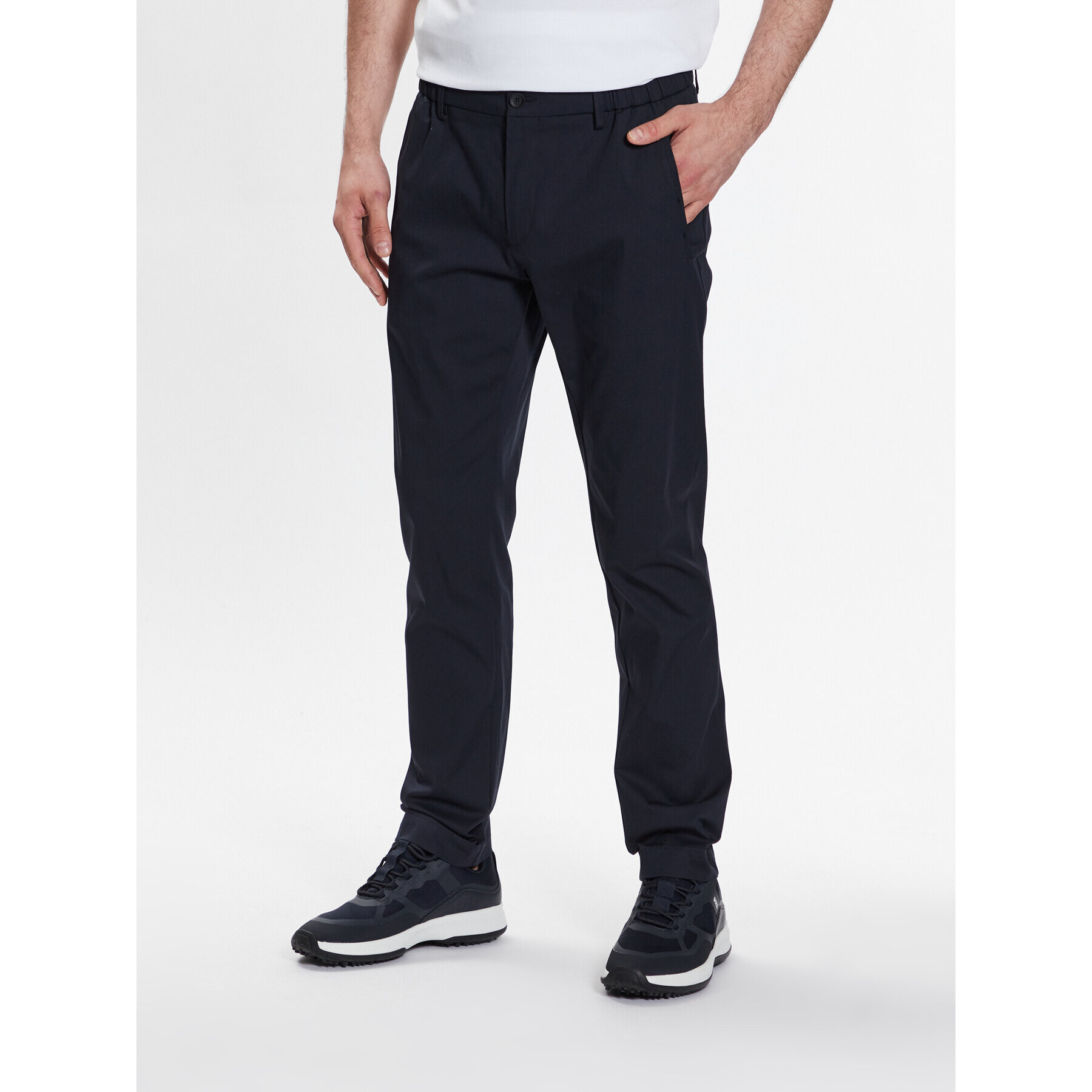 Boss Szövet nadrág T_Rogan2 50486128 Sötétkék Slim Fit - Pepit.hu