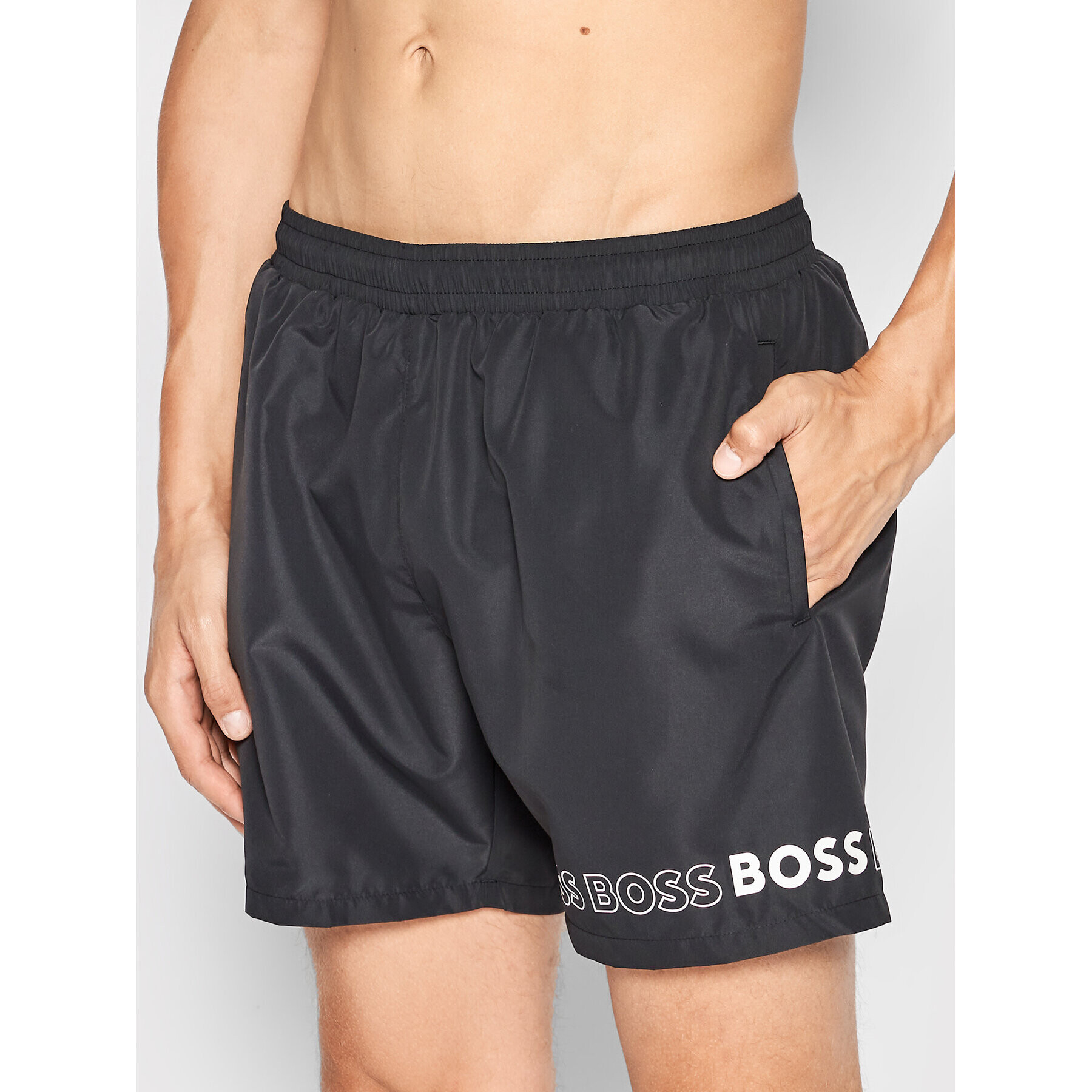 Boss Úszónadrág Dolphin 50469590 Fekete Regular Fit - Pepit.hu