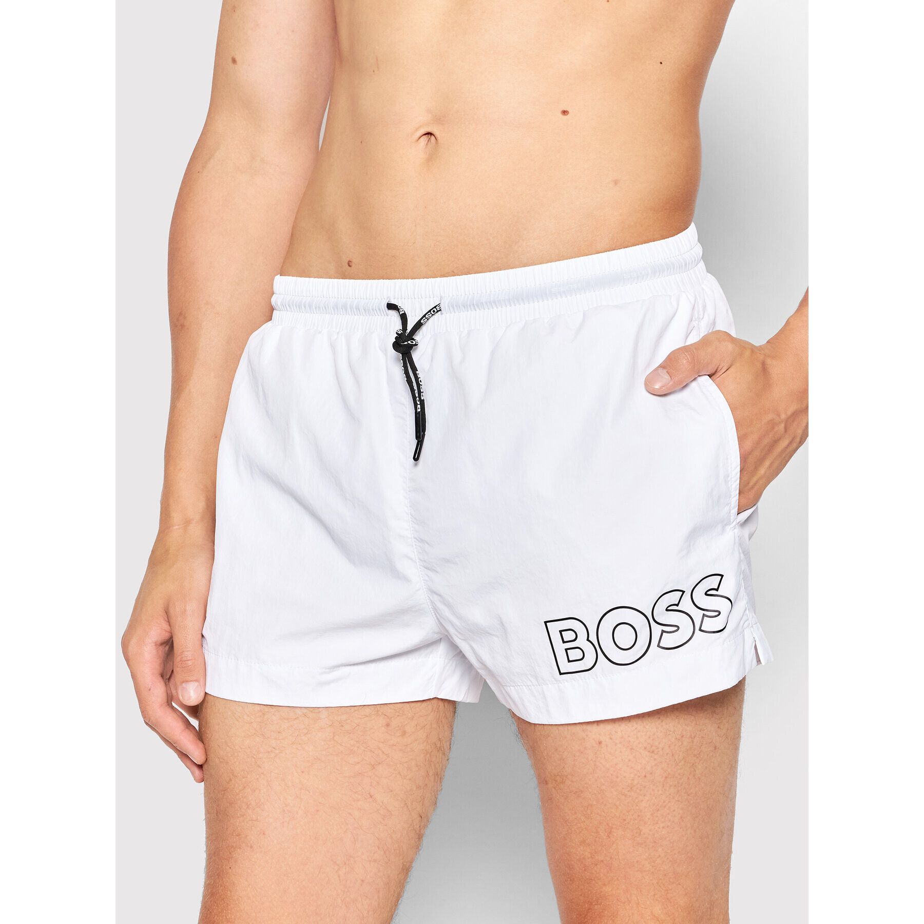 Boss Úszónadrág Mooneye 50469280 Fehér Regular Fit - Pepit.hu