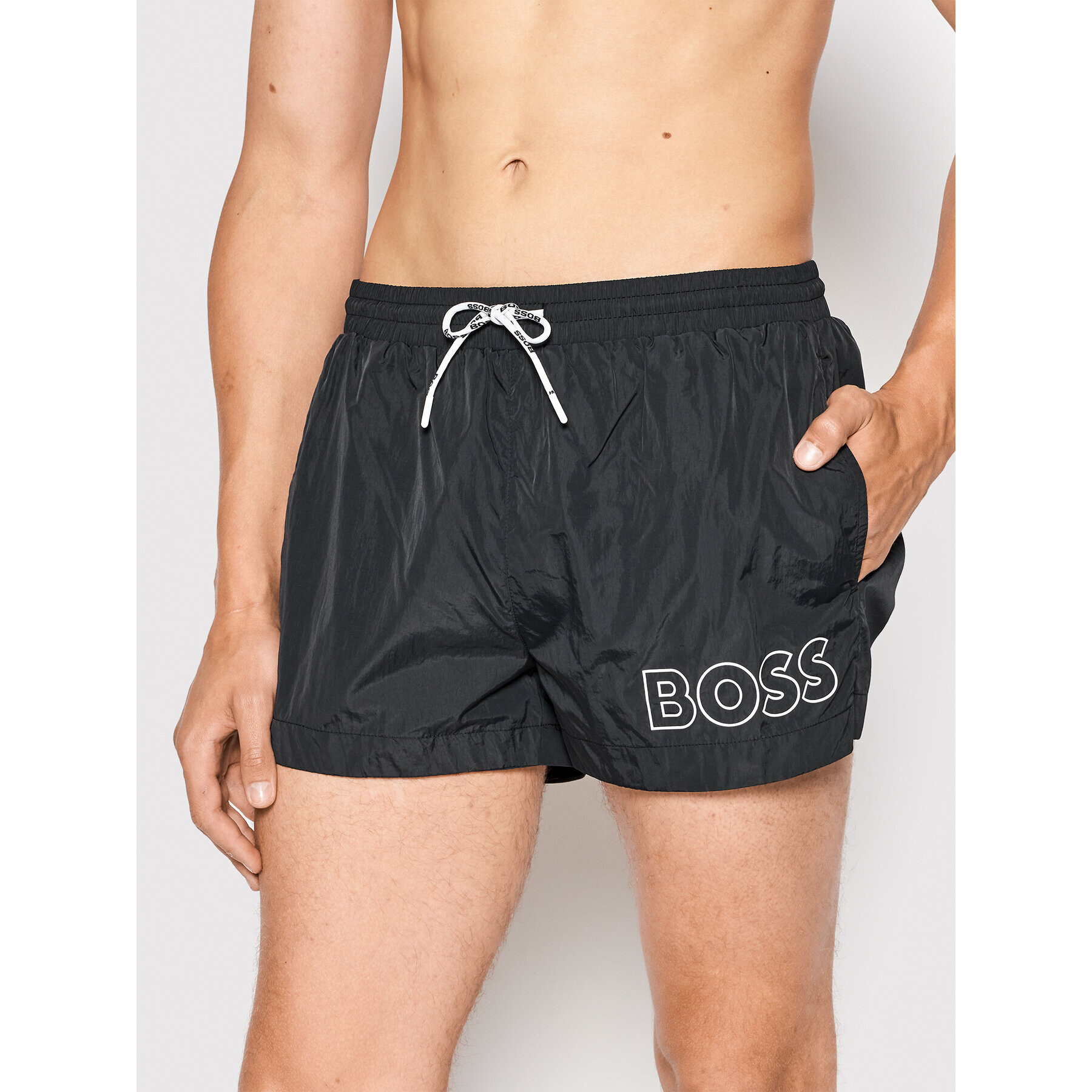 Boss Úszónadrág Mooneye 50469280 Fekete Regular Fit - Pepit.hu